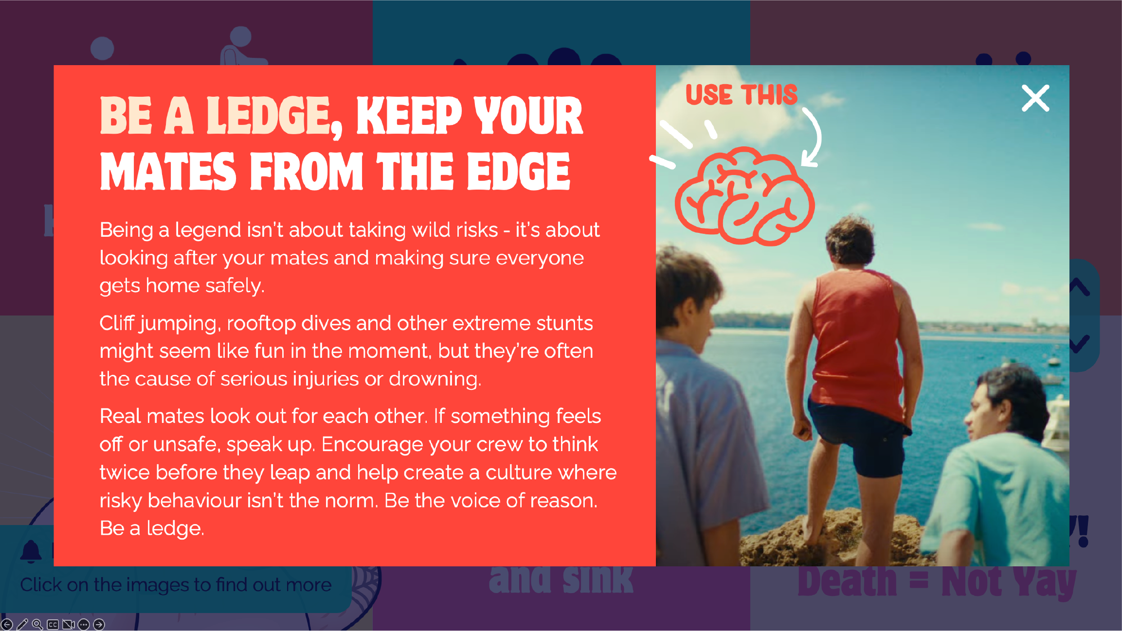Interactive classroom presentations combining visual storytelling, quizzes and educational activities designed to support water safety learning in Australian schools.