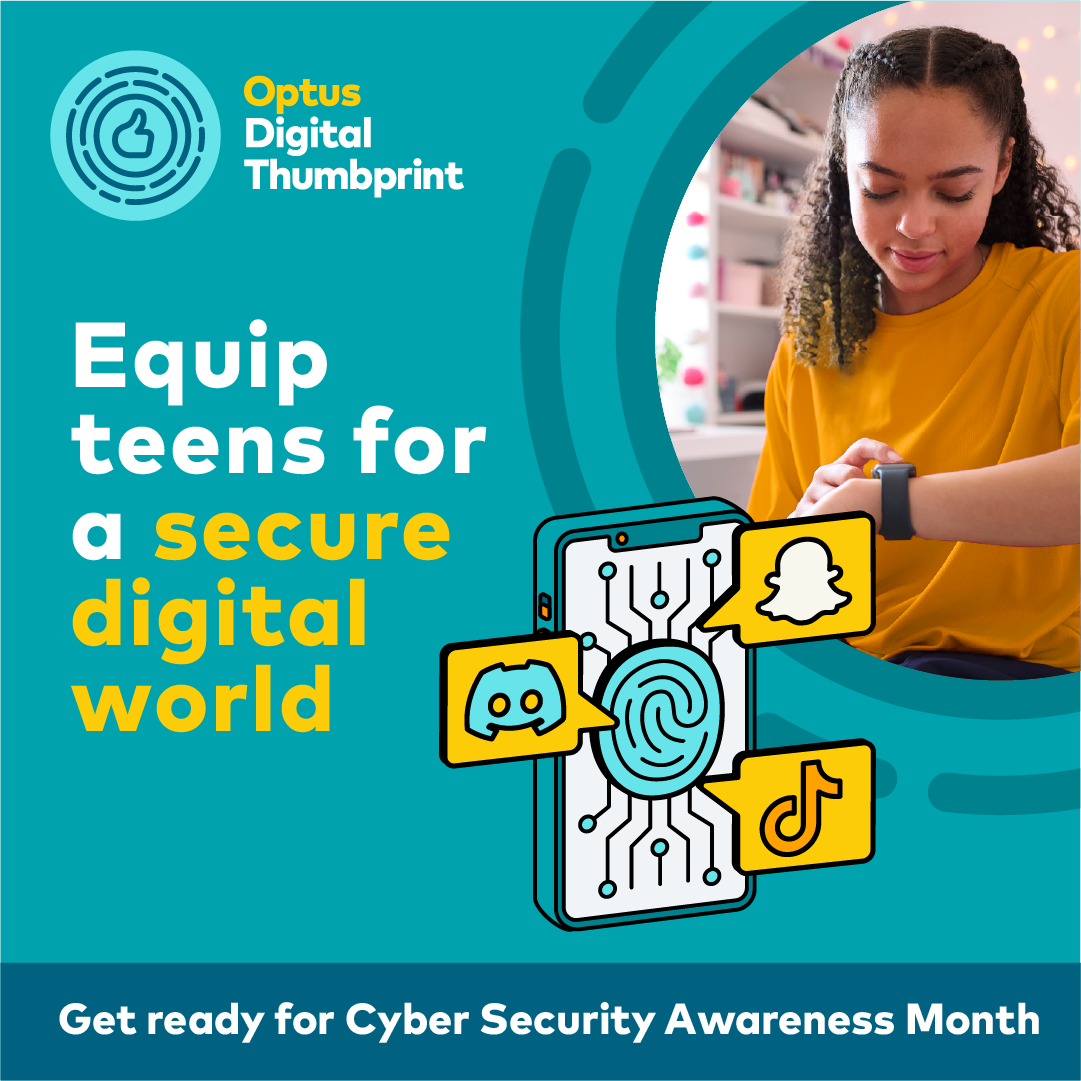 Marketing materials encouraging participation in digital safety workshops through engaging illustration and clear educational messaging.