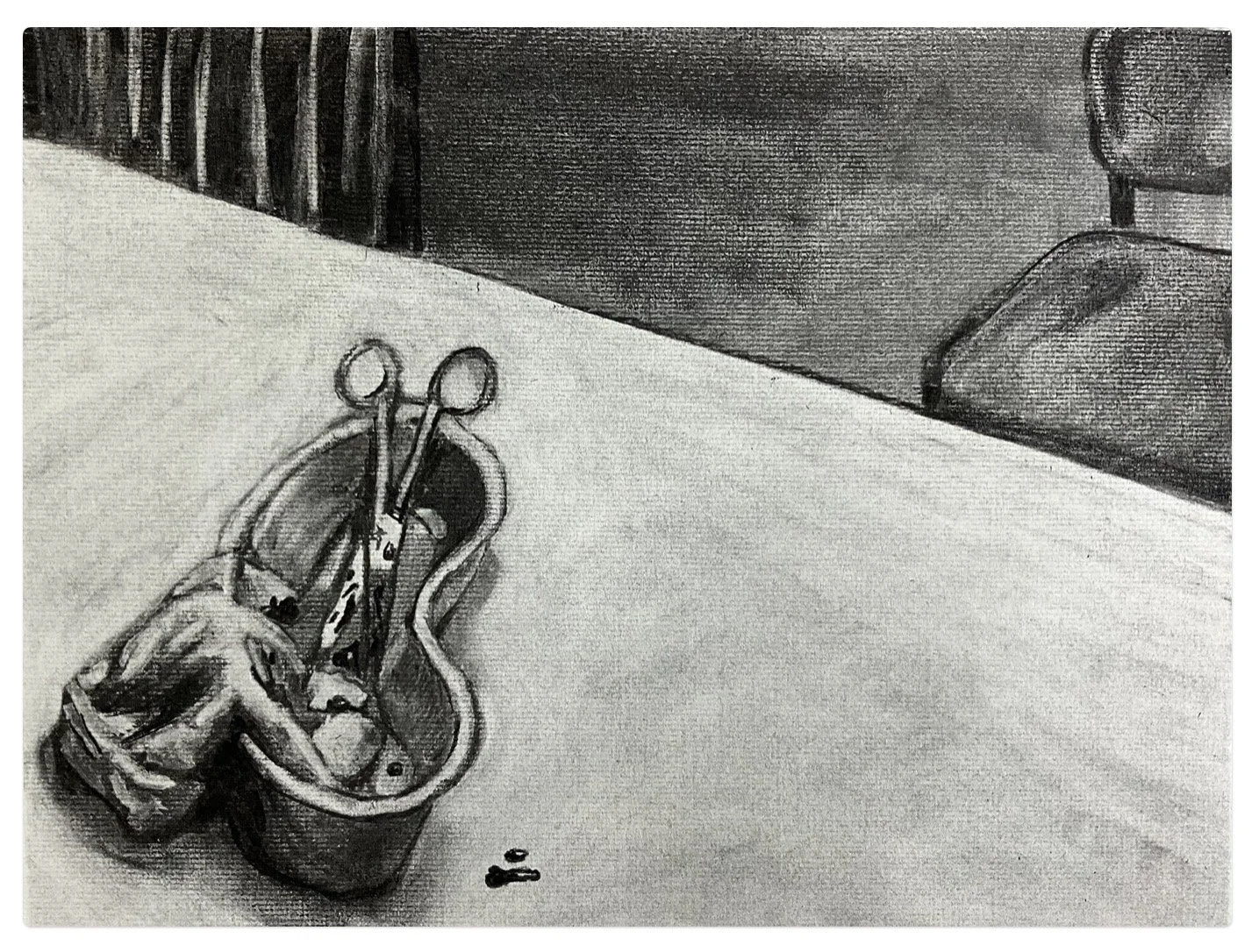 Remnants (Study), 37 × 29.5 cm  
