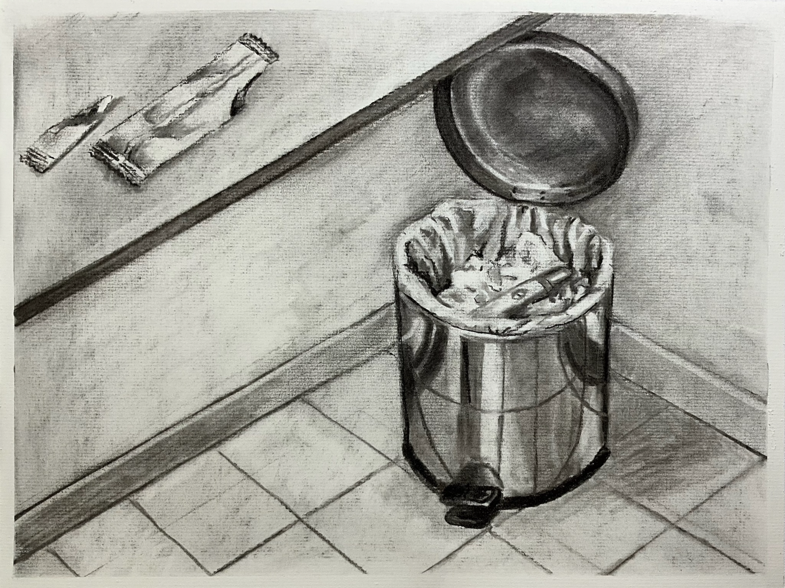 Remnants (Study), 37 × 29.5 cm  