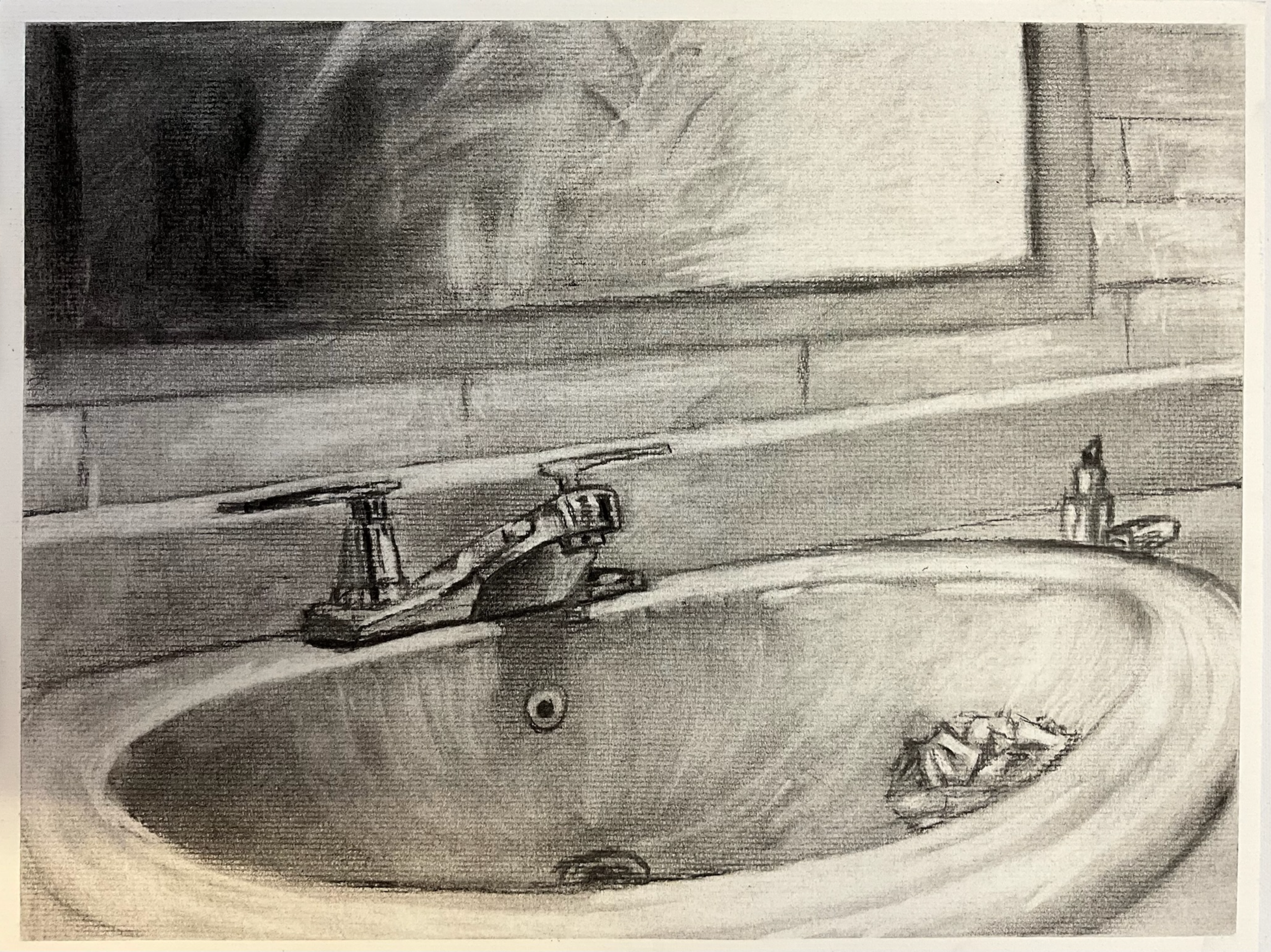 Remnants (Study), 37 × 29.5 cm  