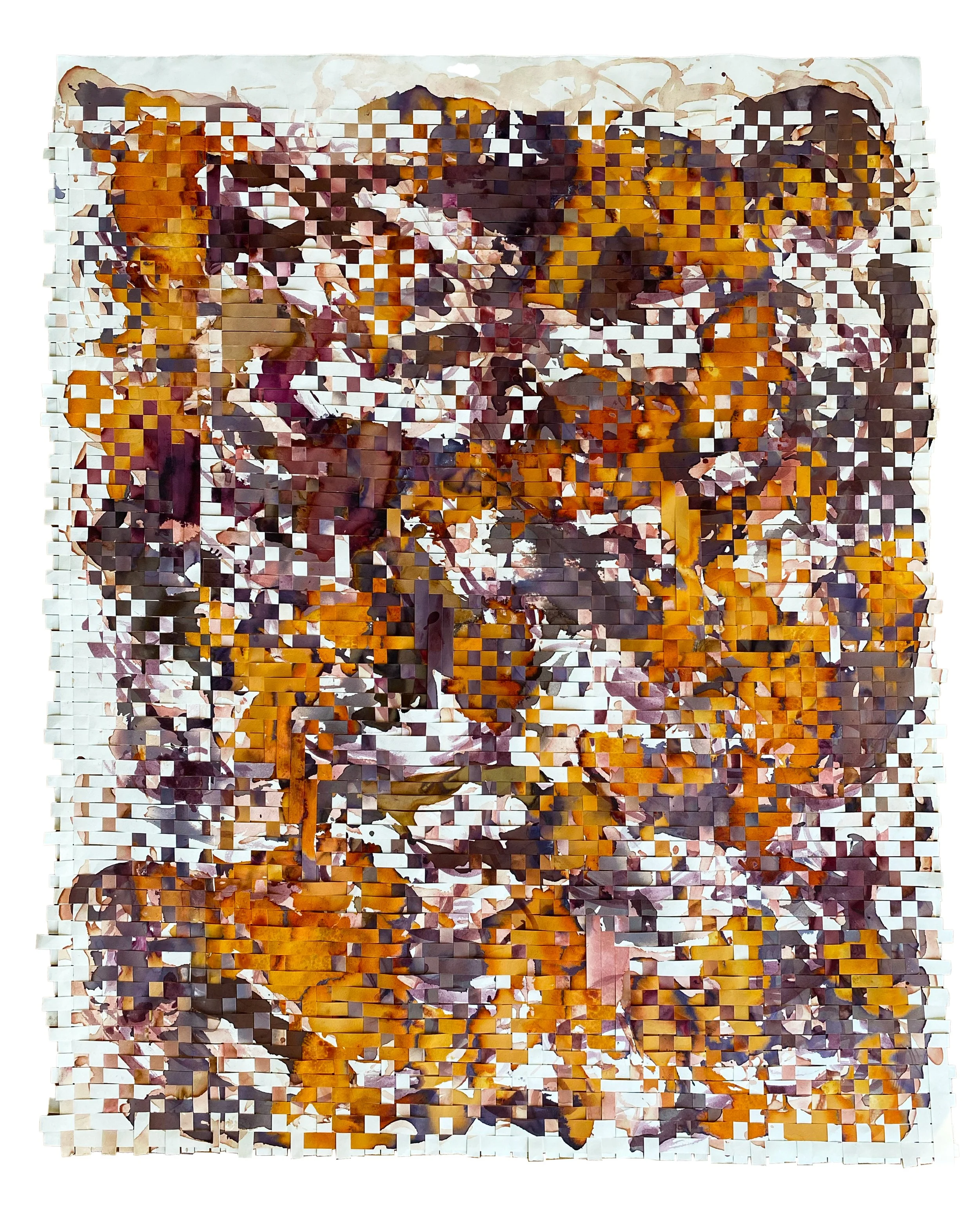 Chroma no3, natural handmade inks, cotton paper, 85x105cm, 2025