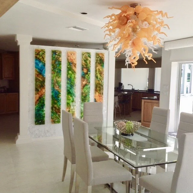 Orange Sparkle Panels