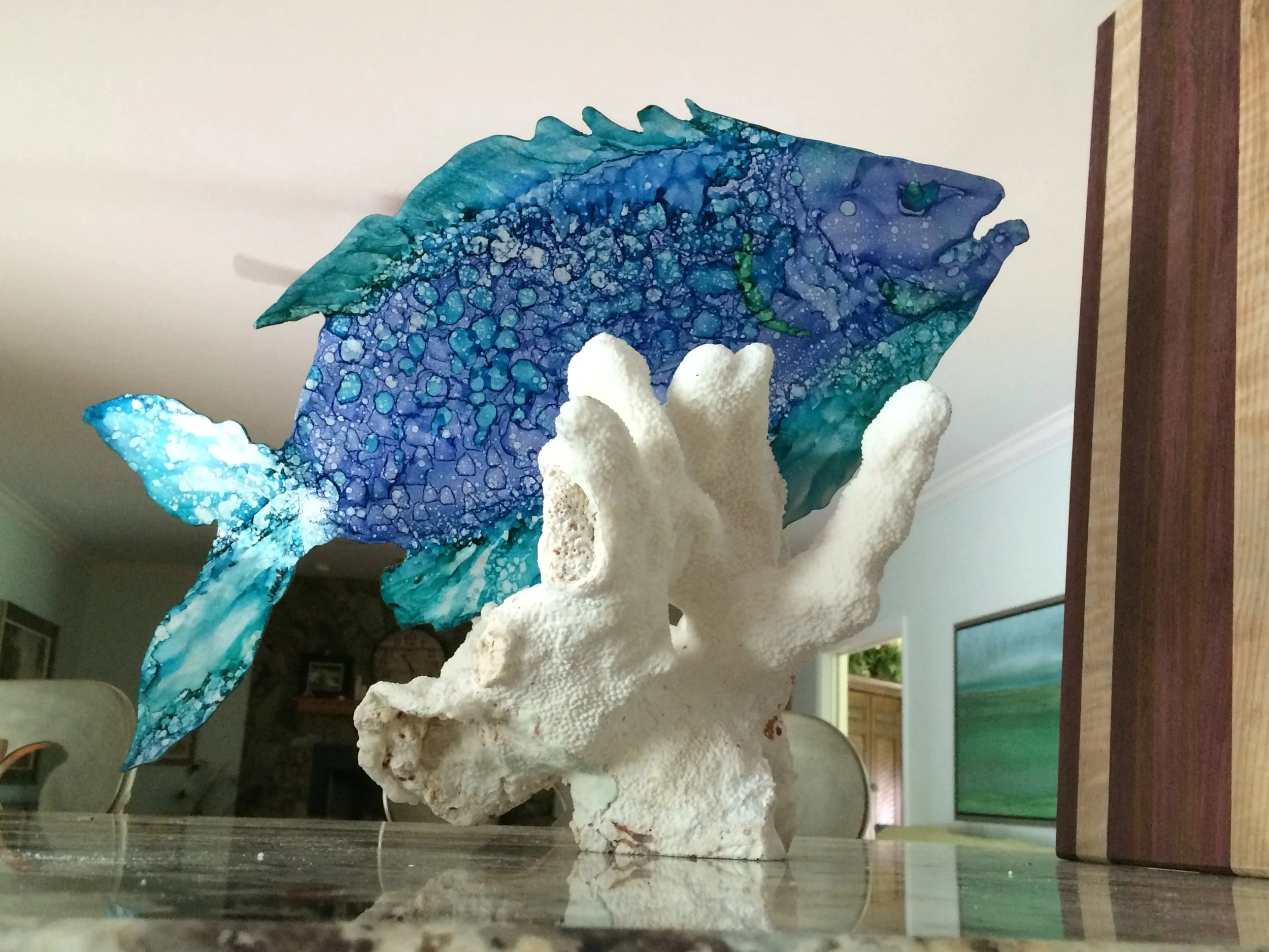Metal Fish Sculpture