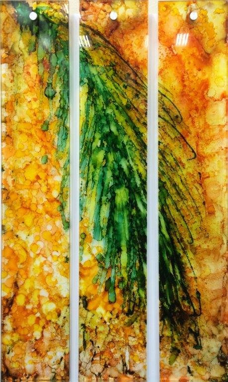Palm Frond Resin Panels