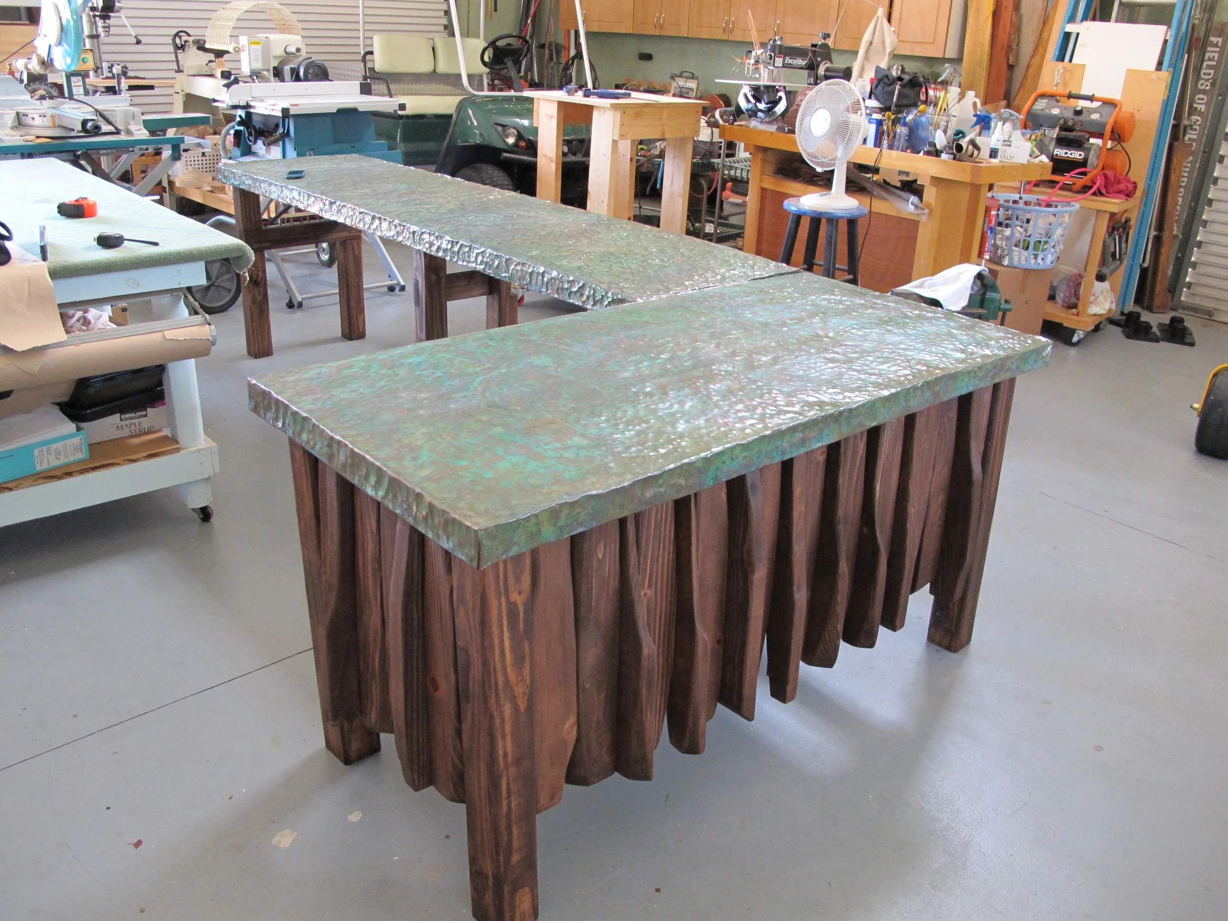 Copper Top Table
