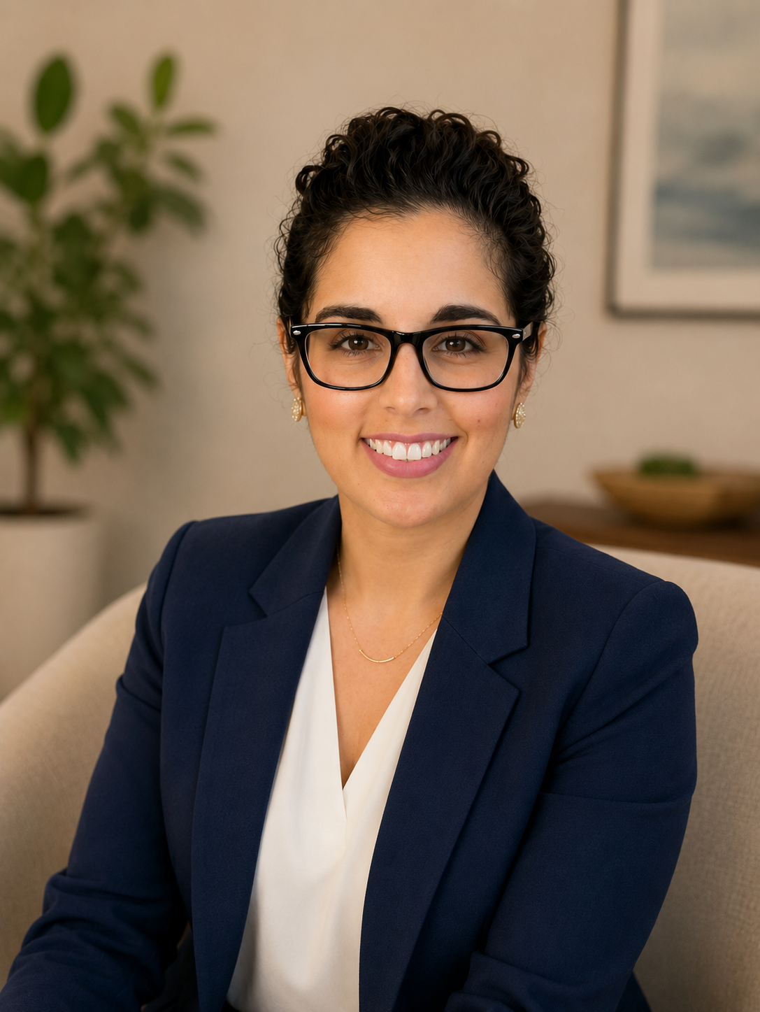 Portrait of Dr. Wendy Gonzalez-Canal, licensed psychologist specializing in relationship patterns, anxiety, and life transitions.