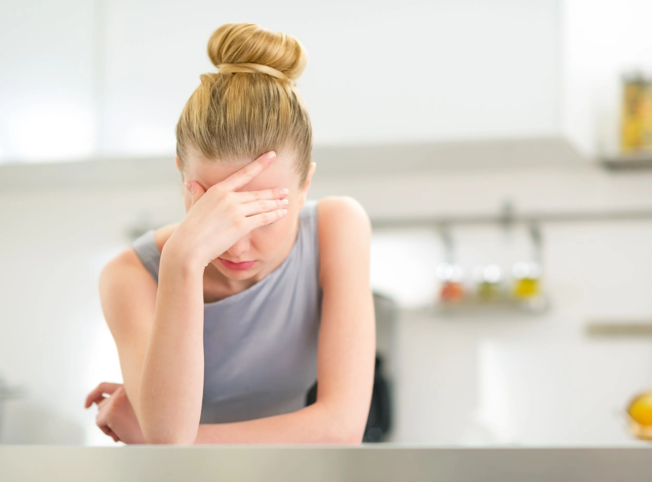 Woman experiencing pain