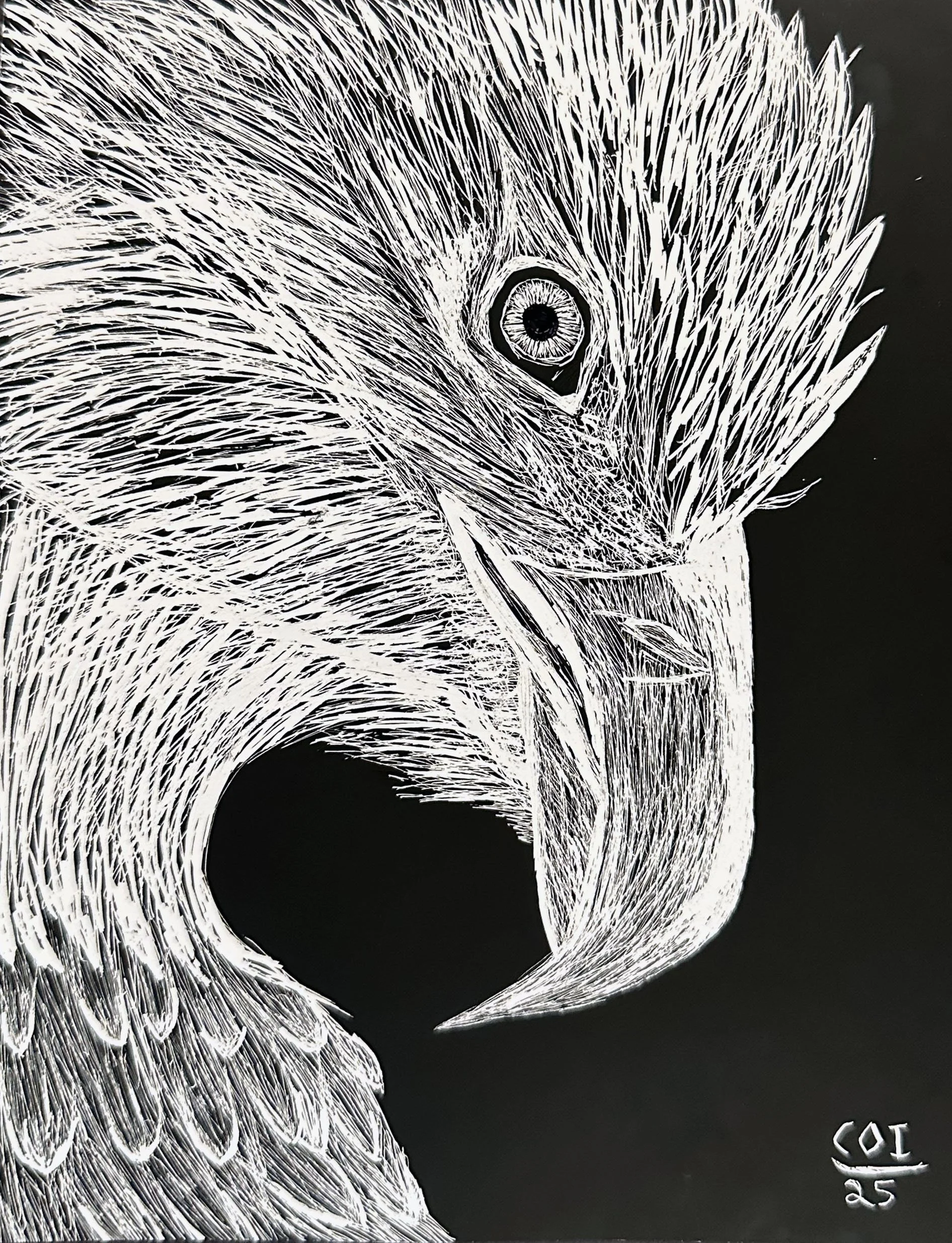 A student design depicting an American Bald Eagle
