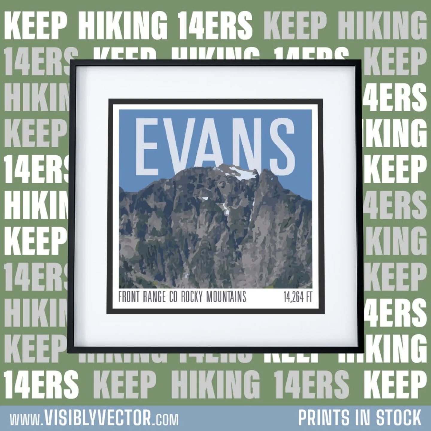 Bring the peak home with you. Our 14er prints are the perfect way to commemorate that "top of the world" feeling. 

Find your summit.... Tons of peaks available and message us if you don't see yours.

www.VisiblyVector.com