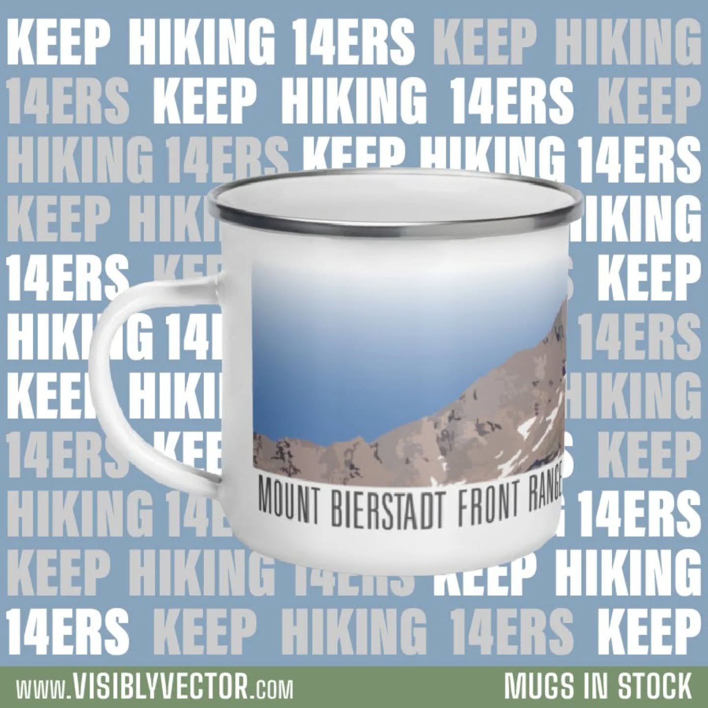 The best views come with the hardest climbs.. The best coffee comes in a 14er mug. 

Find your summit.... Tons of peaks available and message us if you don't see yours.

www.VisiblyVector.com