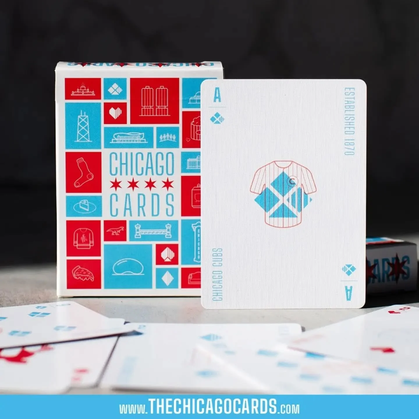 A piece of Chicago in every hand. ⚾

Front and center: The Ace of Clubs featuring the pinstripes.

Grab your deck today on our site or Etsy store.

www.TheChicagoCards.com

www.etsy.com/shop/VisiblyVector

#TheChiCards #VisiblyVector #ChicagoCubs #Fl