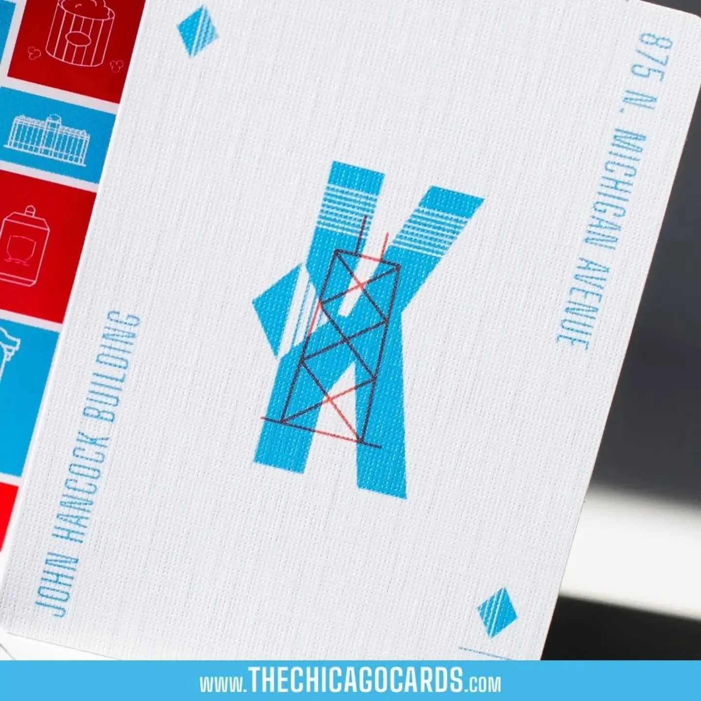 The Ace of Spades featuring the Hancock with its signature X-trusses which allowed for more height with less steel.

Grab your deck today for a piece of Chicago in your hands.

www.TheChicagoCards.com

www.etsy.com/shop/VisiblyVector 

#TheChiCards #