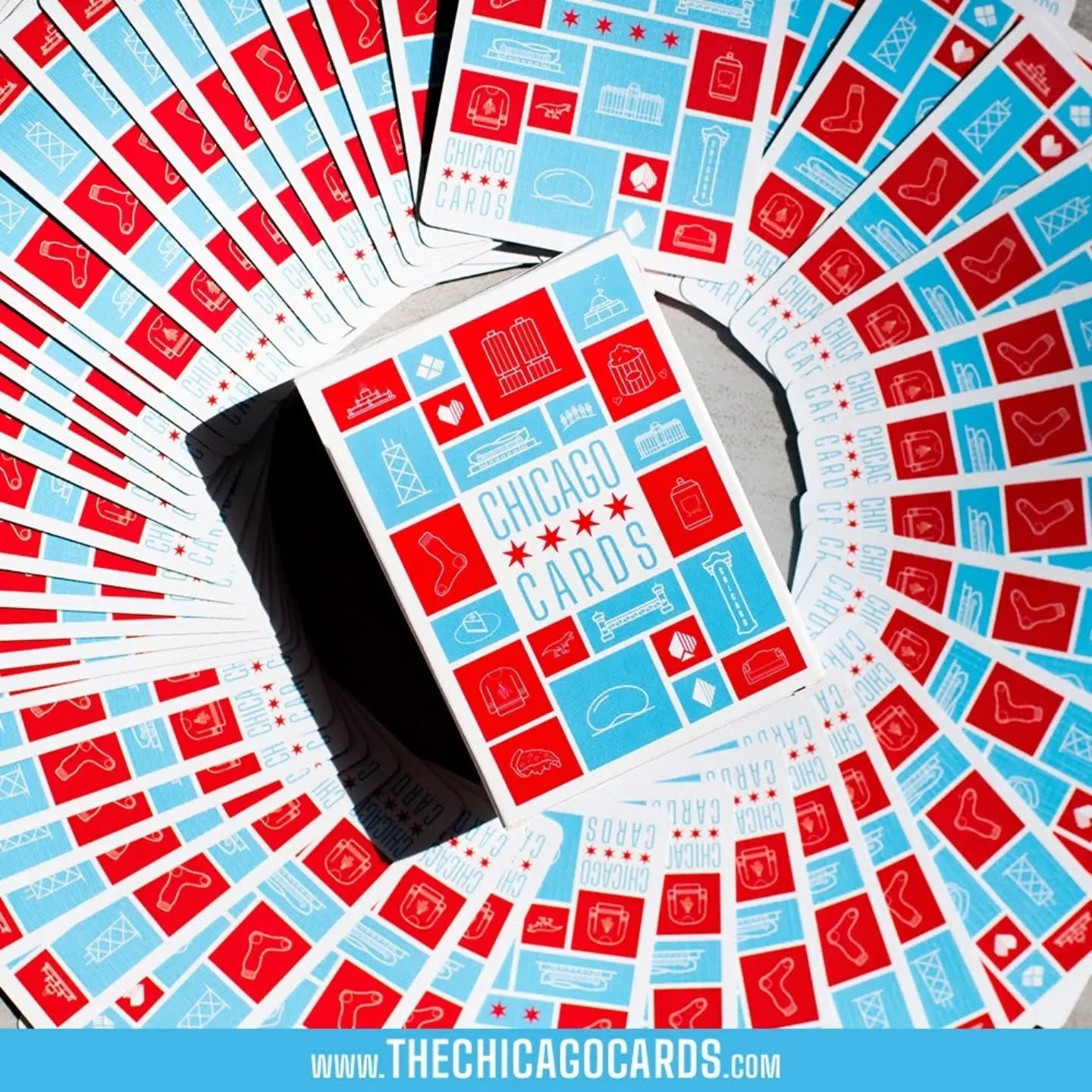Hold Chicago in the palm of your hand.

From iconic architecture to legendary sports, The Chicago Cards illustrated Chicago right to your card table.

Shop our site or Etsy store now.

www.TheChicagoCards.com

www.etsy.com/shop/VisiblyVector 

#thech