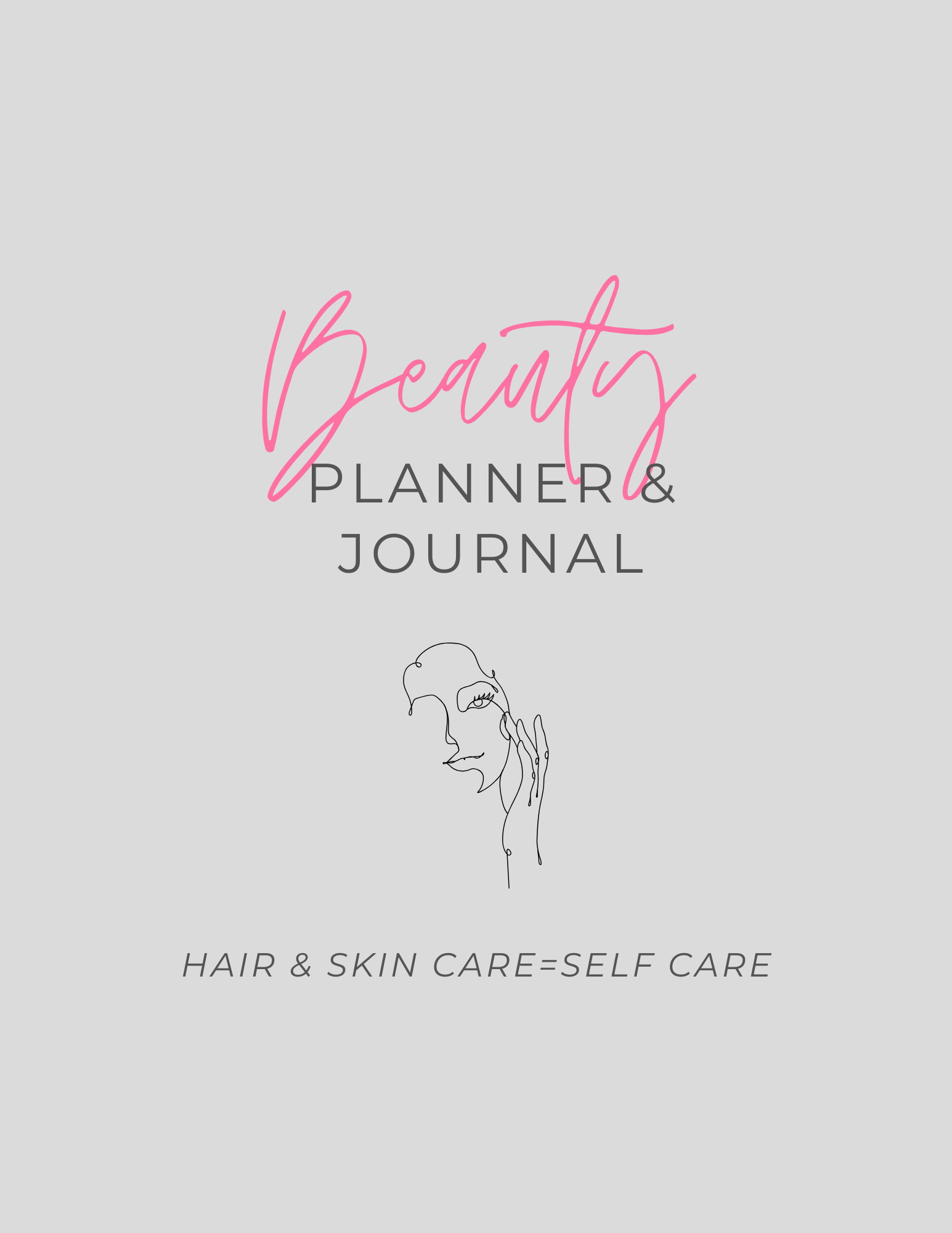 Cover of The Beauty Planner, a free printable beauty and self-care planner from Maternal Menace.