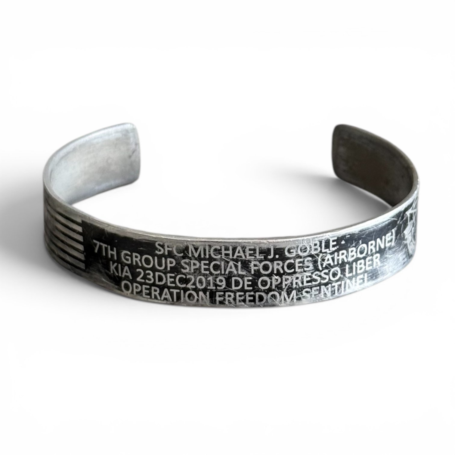 The memorial bracelet-I never take this thing off. Day in and day out everywhere I go. It’s on my wrist. This is a remembrance that life is fragile.