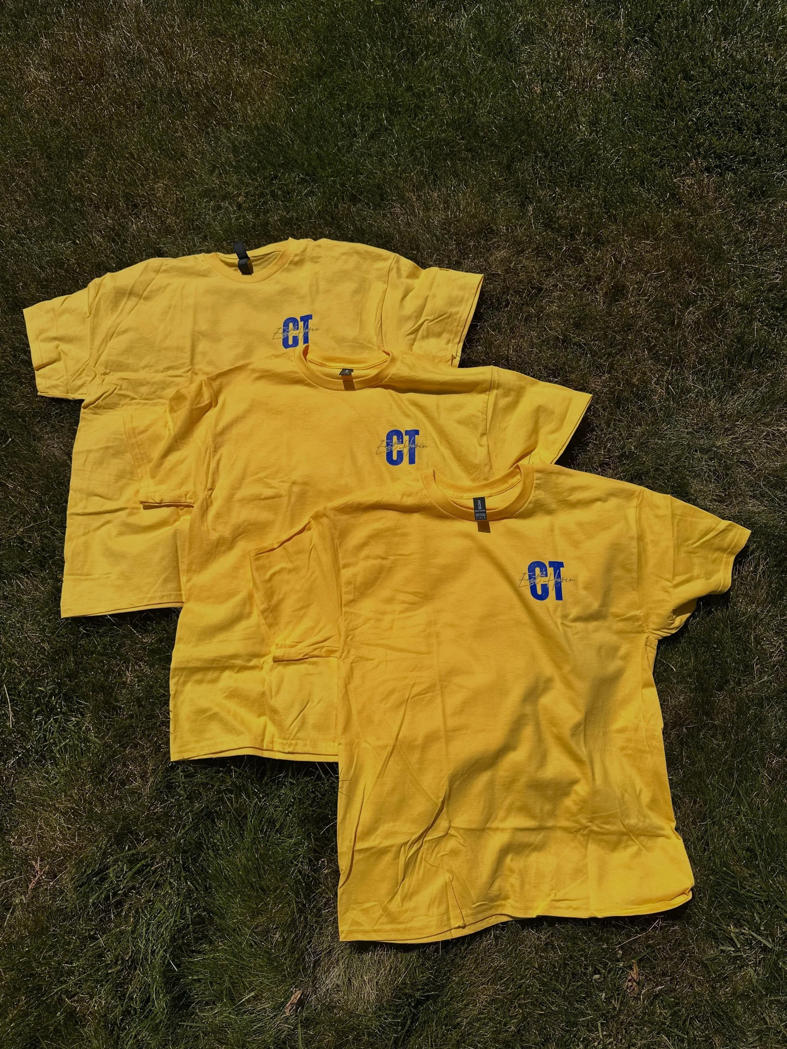 My favorite color way, yellow shirt with blue lettering. Large and XL currently in stock. #EastieColorway
#EastHavenCT
#YellowJackets
#smallbusiness
#Shoreline