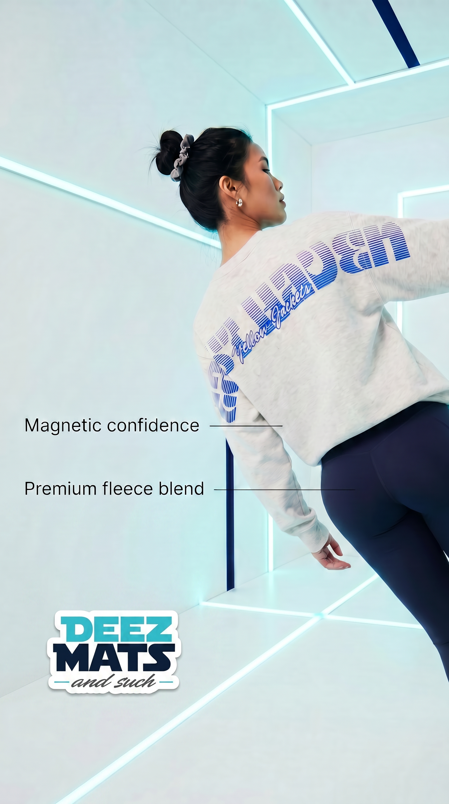 East Haven crewneck sweatshirt grey front view