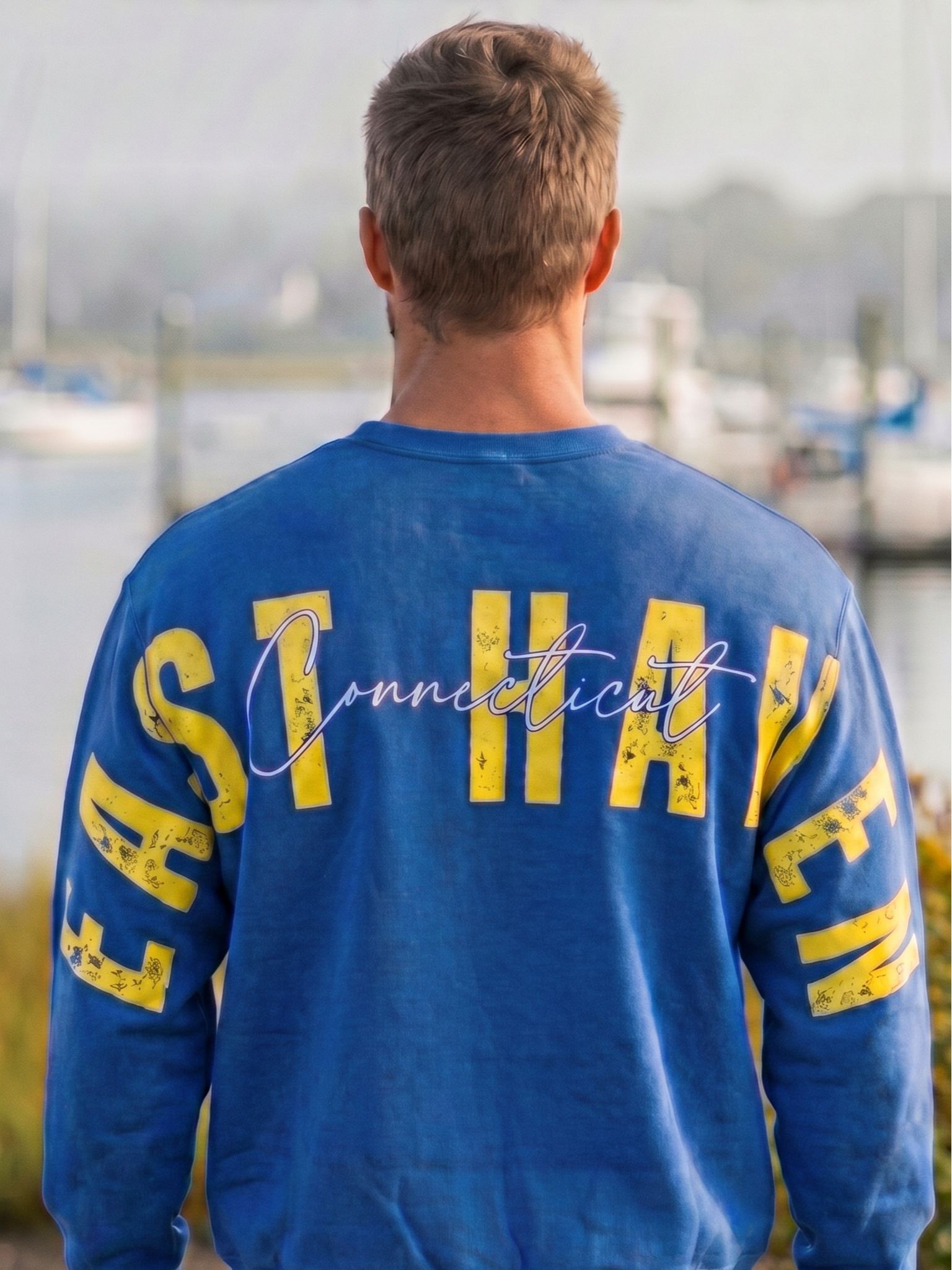 East Haven Crewneck Big Back Sweatshirt | Eastie Blue Colorway