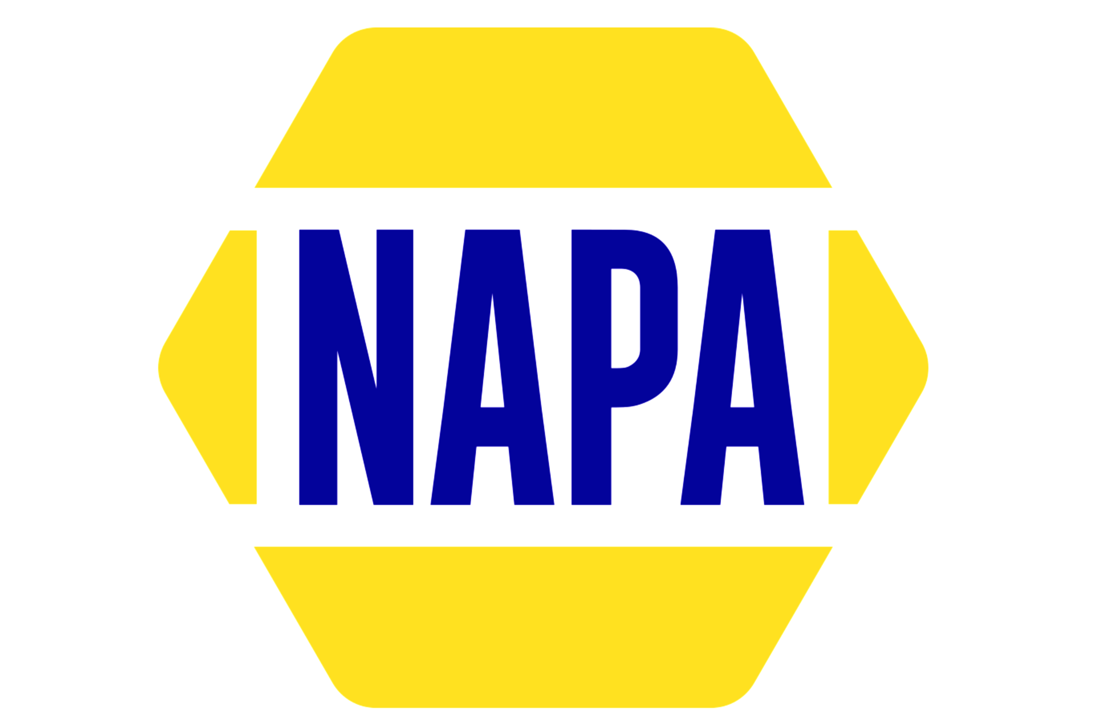 NAPA logo with yellow and blue design