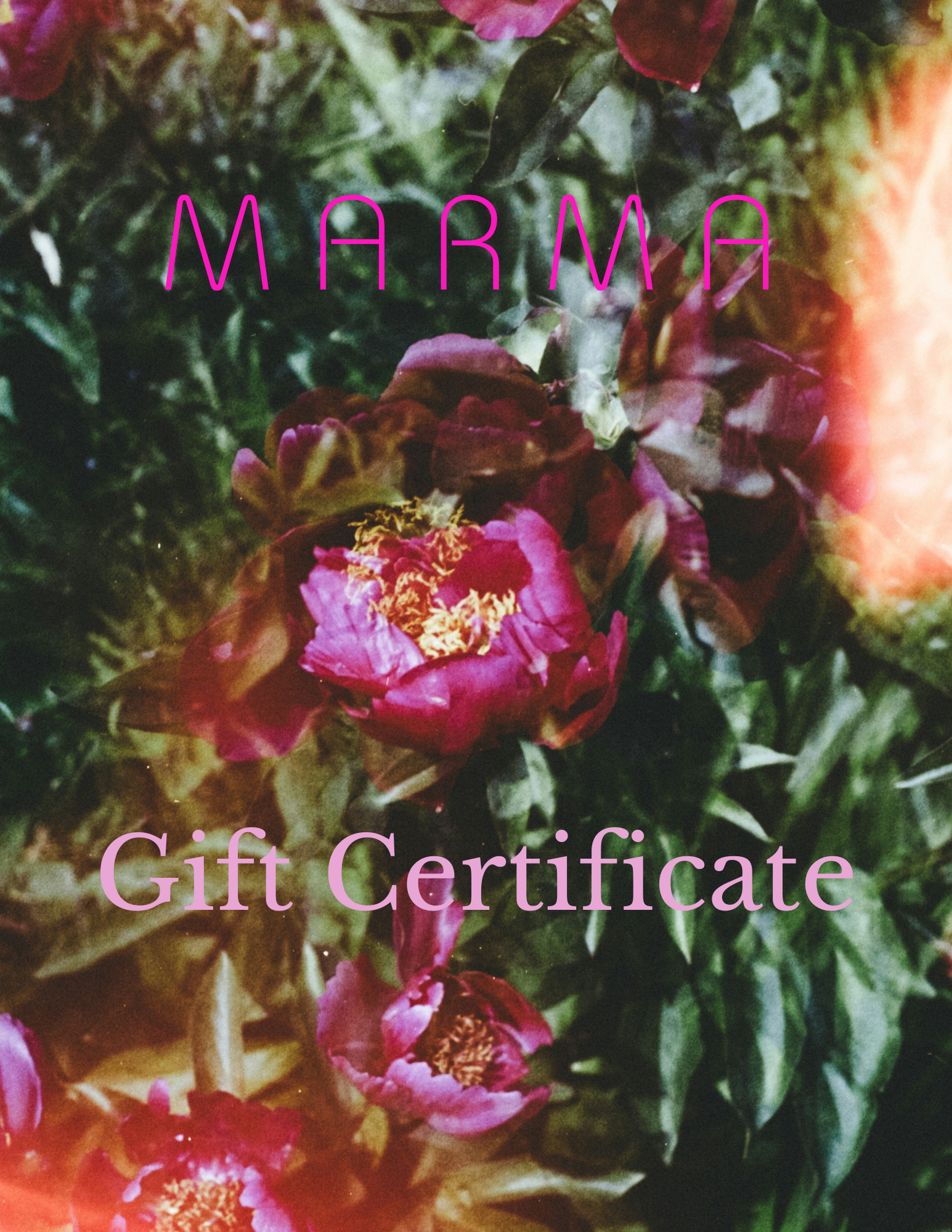 Marma Holistic Gift Certificate