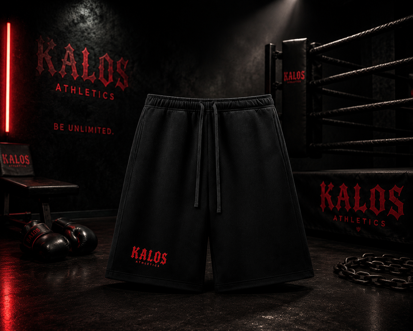 KALOS ESSENTIAL TEAM RED SHORTS