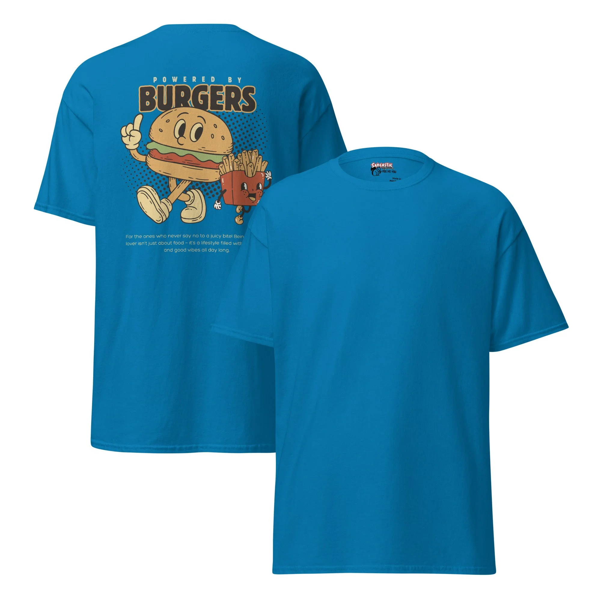 Powered by Burgers | Unisex Cotton T-Shirt