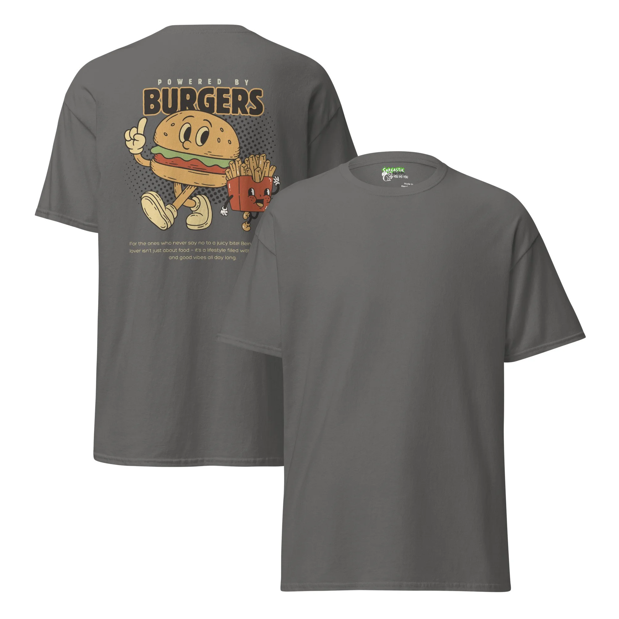 Powered by Burgers | Unisex Cotton T-Shirt