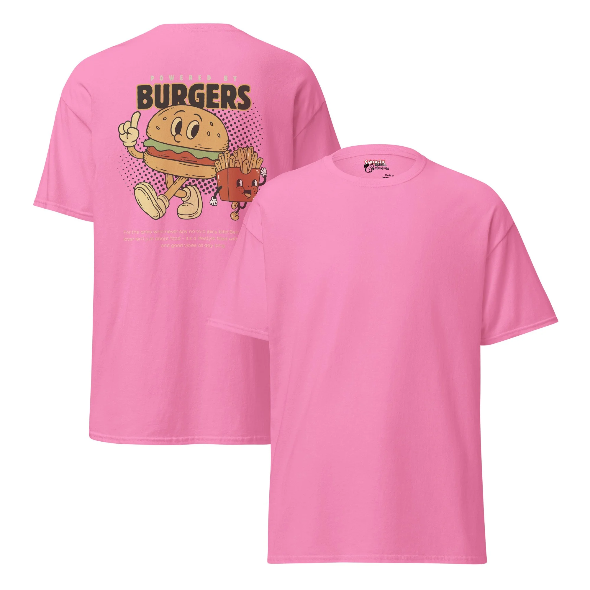 Powered by Burgers | Unisex Cotton T-Shirt