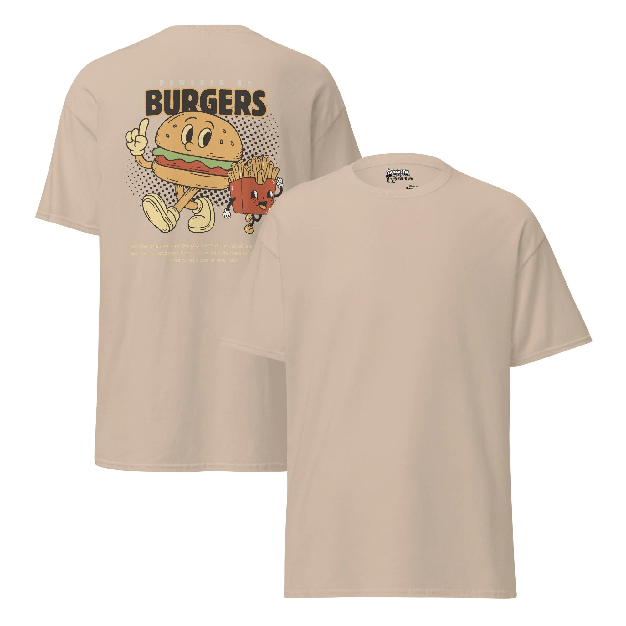 Powered by Burgers | Unisex Cotton T-Shirt