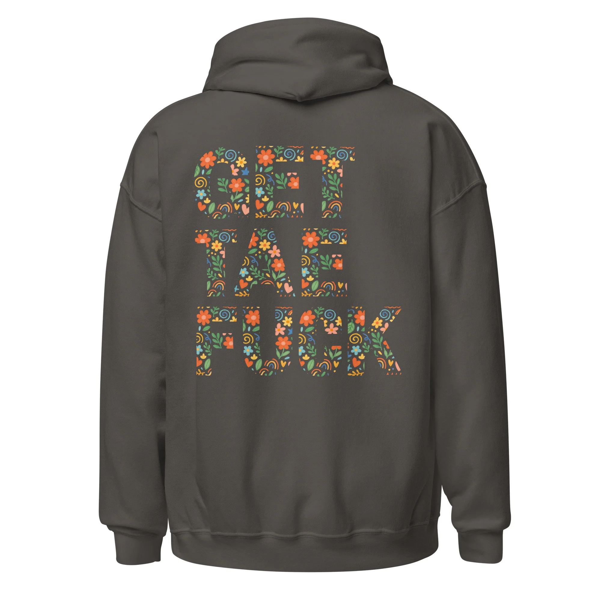Get Tae Fuck | Floral Heavy Blend Hoodie