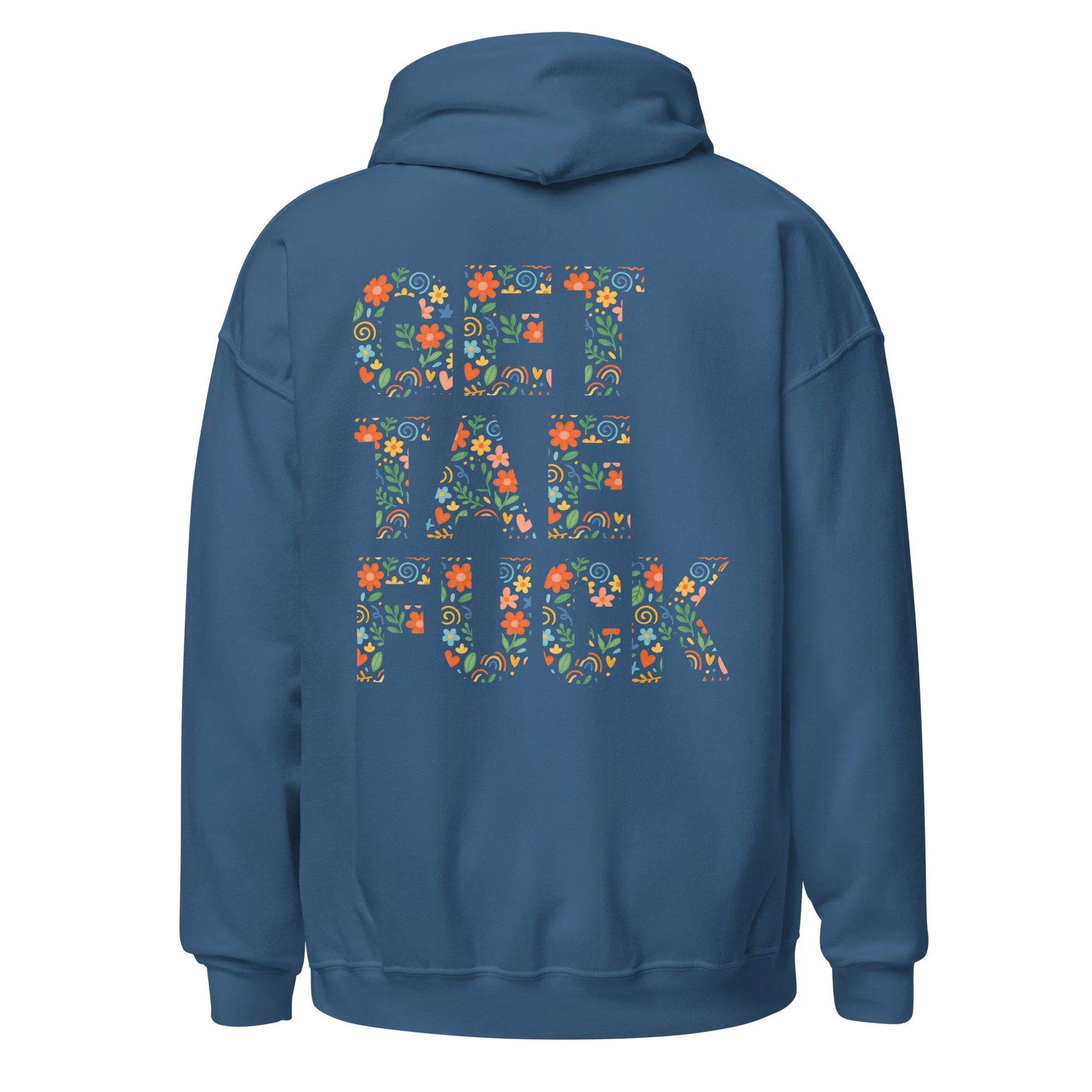 Get Tae Fuck | Floral Heavy Blend Hoodie
