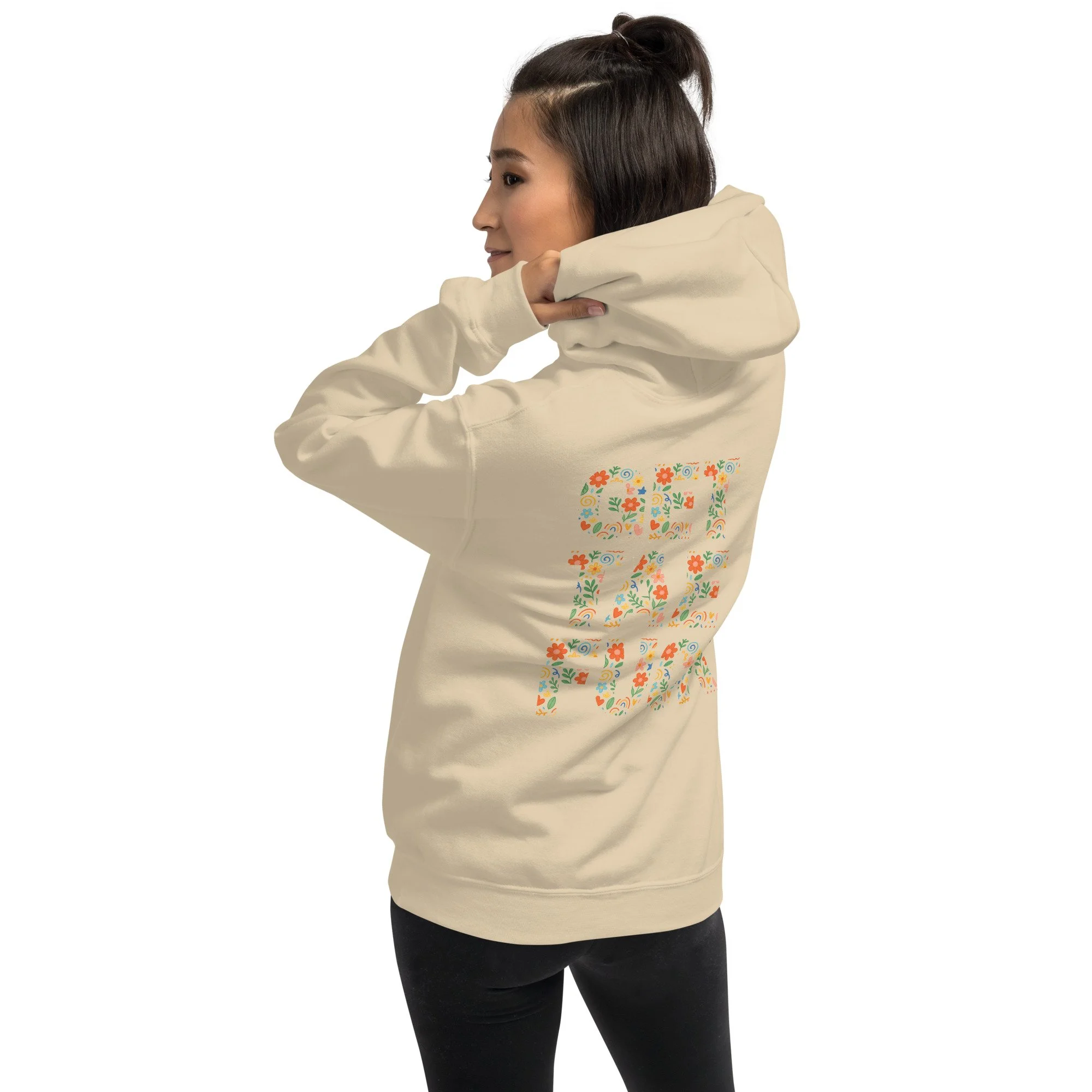 Get Tae Fuck | Floral Heavy Blend Hoodie