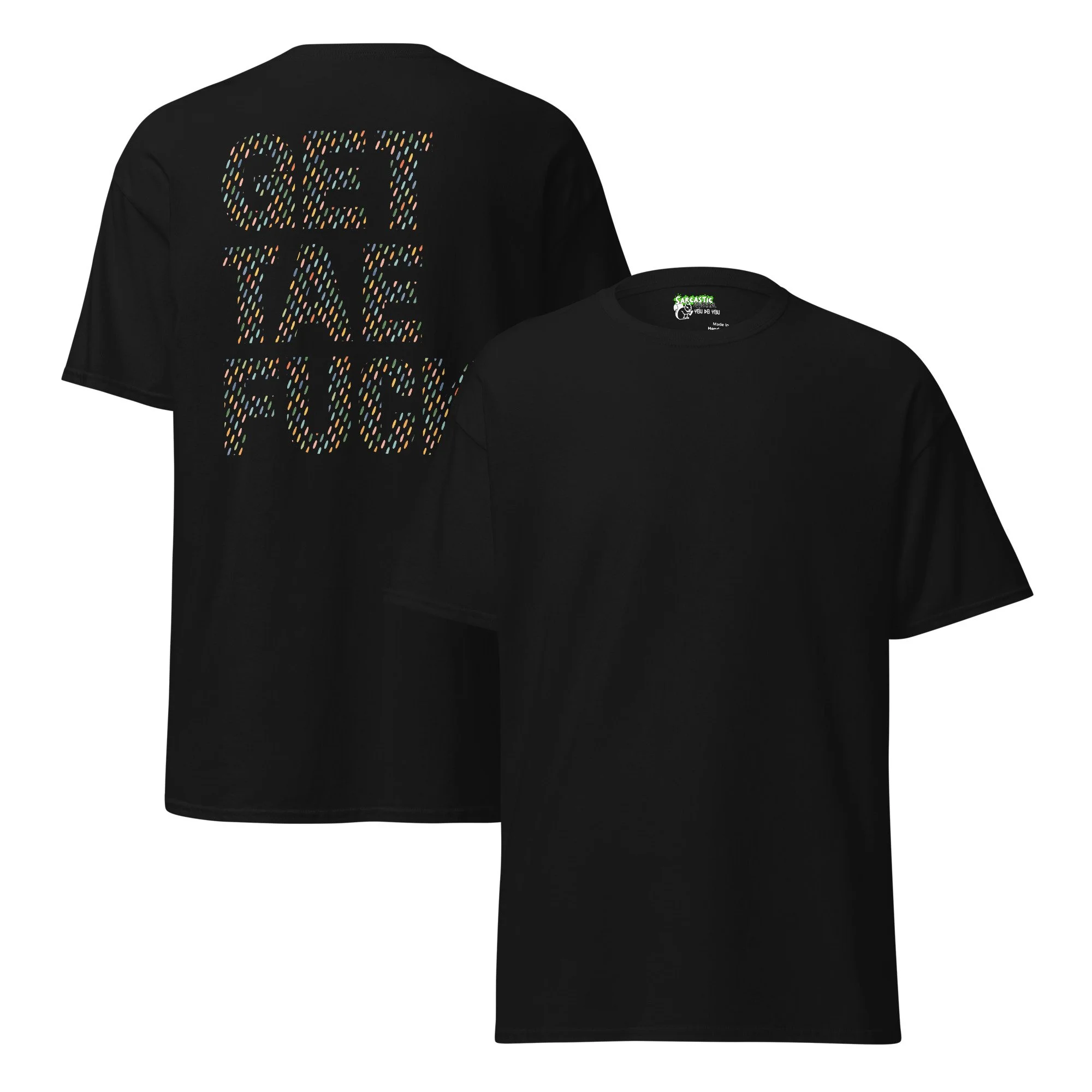 Get Tae Fuck | Dotted Pastel Pattern Heavy Cotton T-Shirt