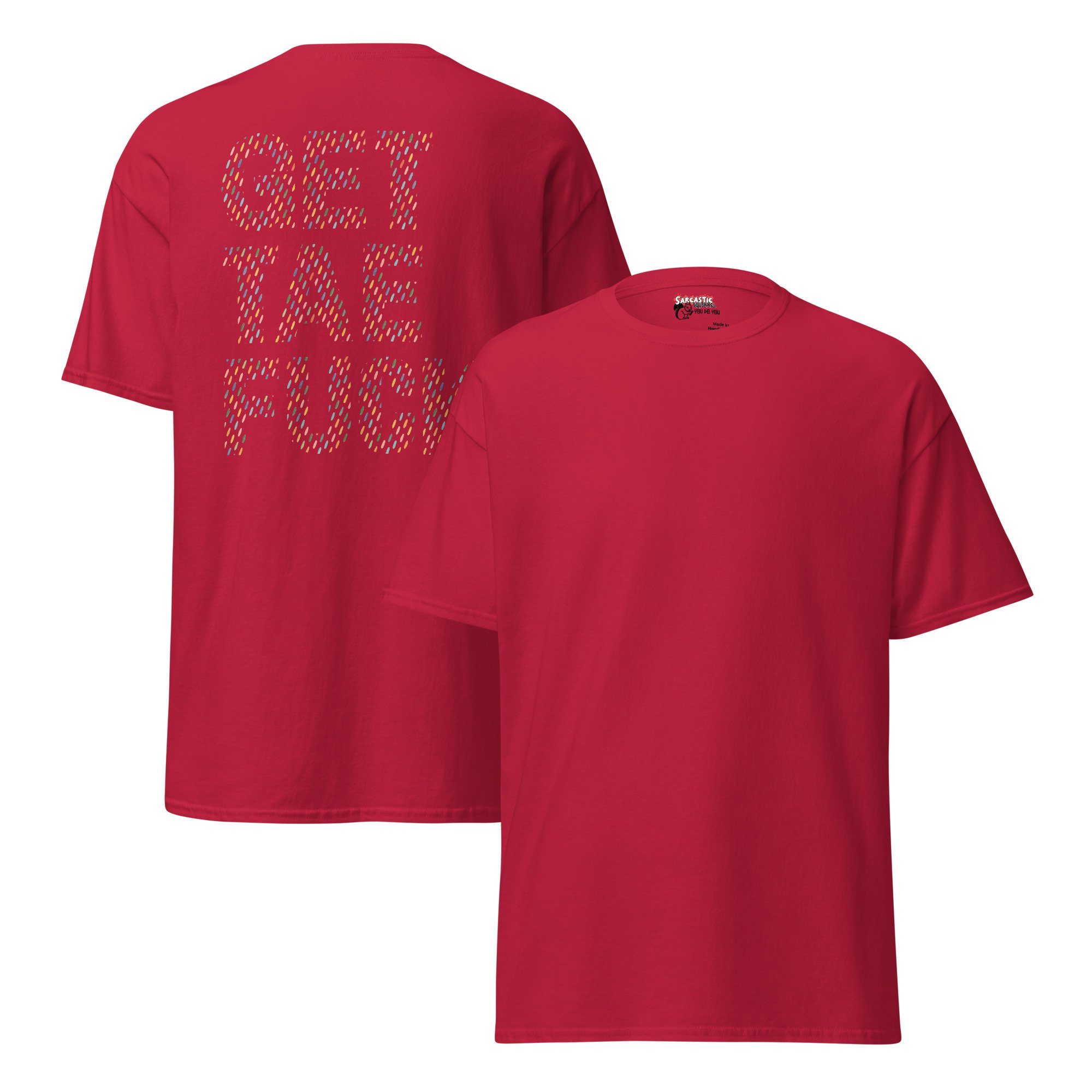 Get Tae Fuck | Dotted Pastel Pattern Heavy Cotton T-Shirt