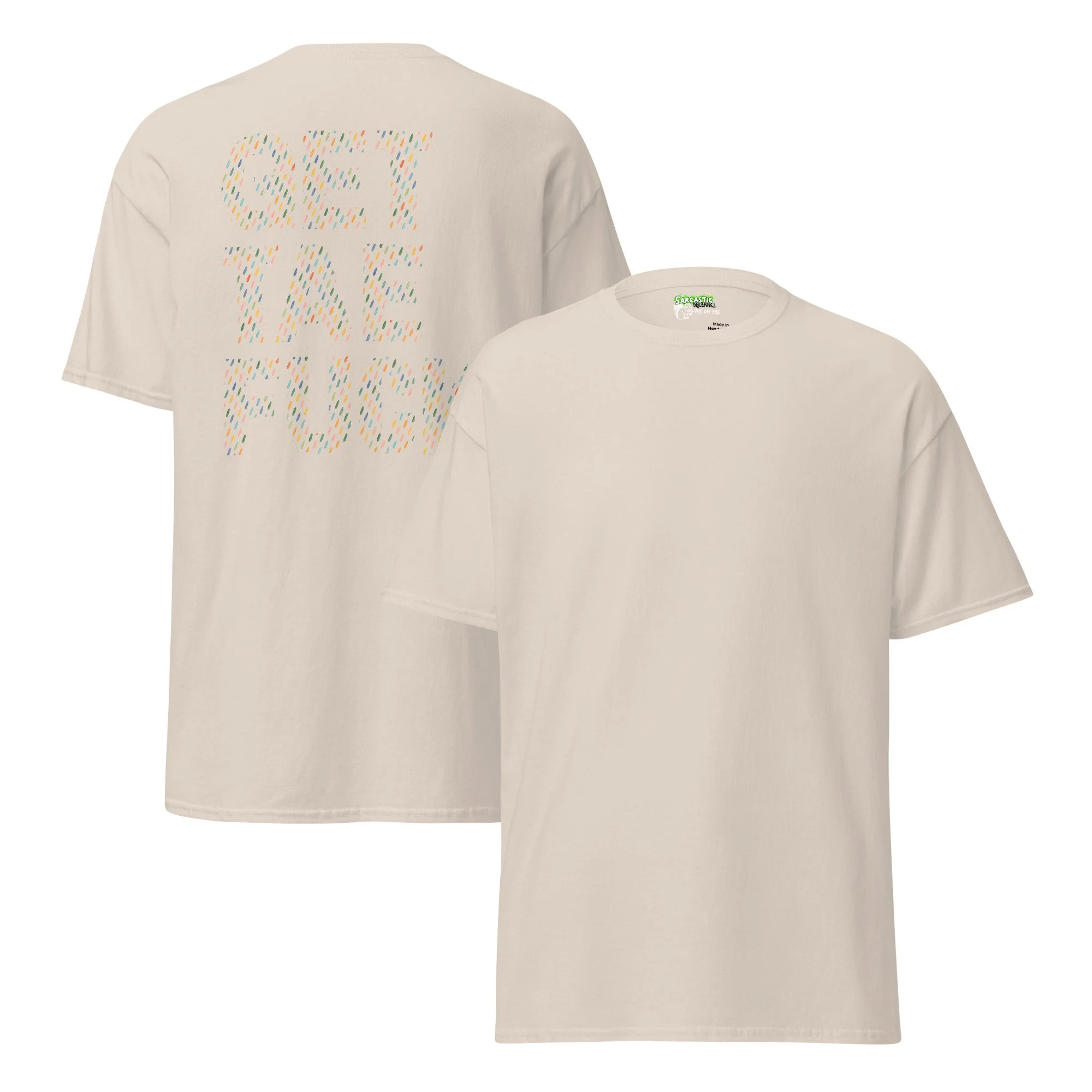 Get Tae Fuck | Dotted Pastel Pattern Heavy Cotton T-Shirt