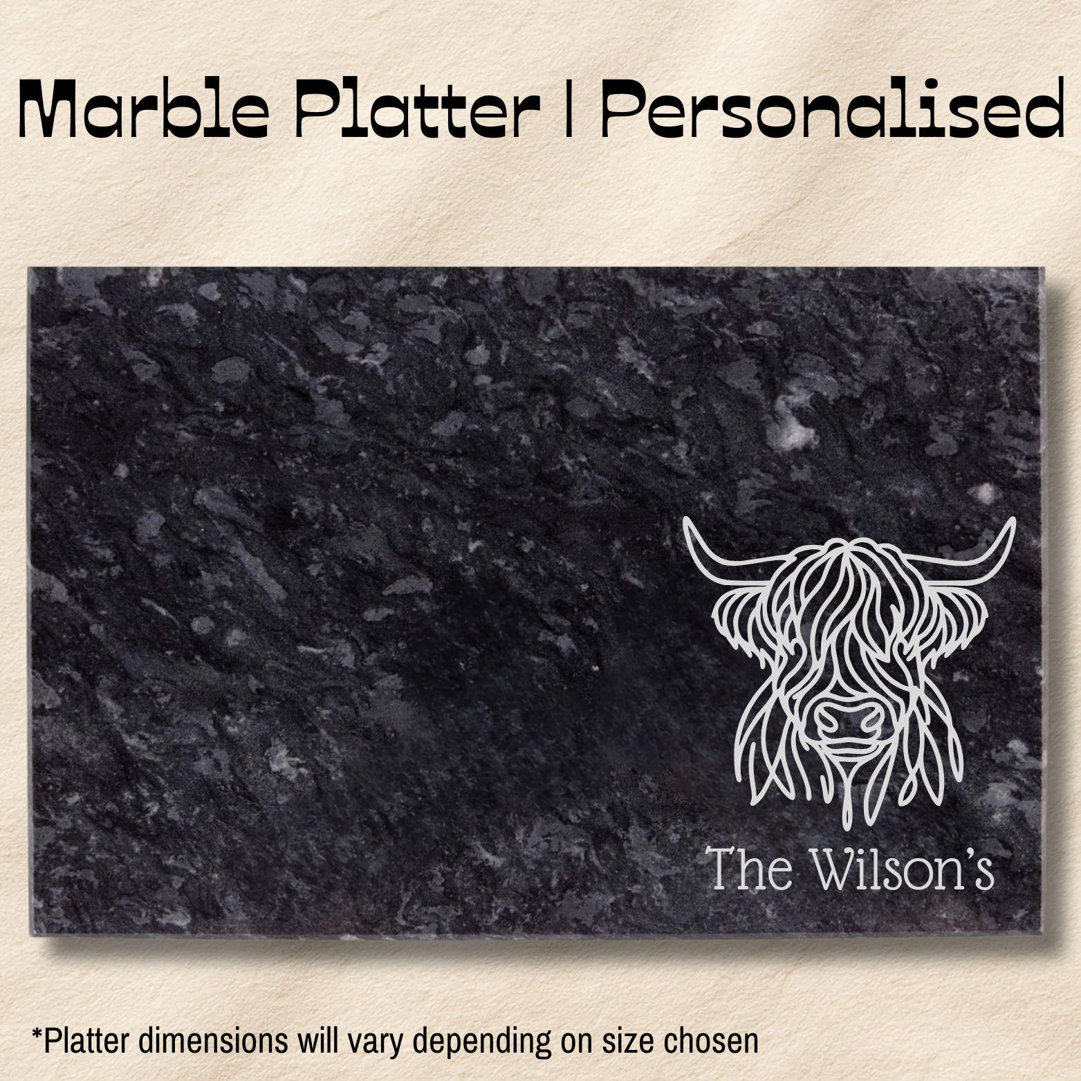 The Marble Platter | Personalised