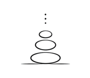 Flow Foundations yoga class icon symbolising stability, progression and the building of strong foundations. Representing a structured yoga foundations program that develops alignment, breath, awareness, movement confidence and essential skills.