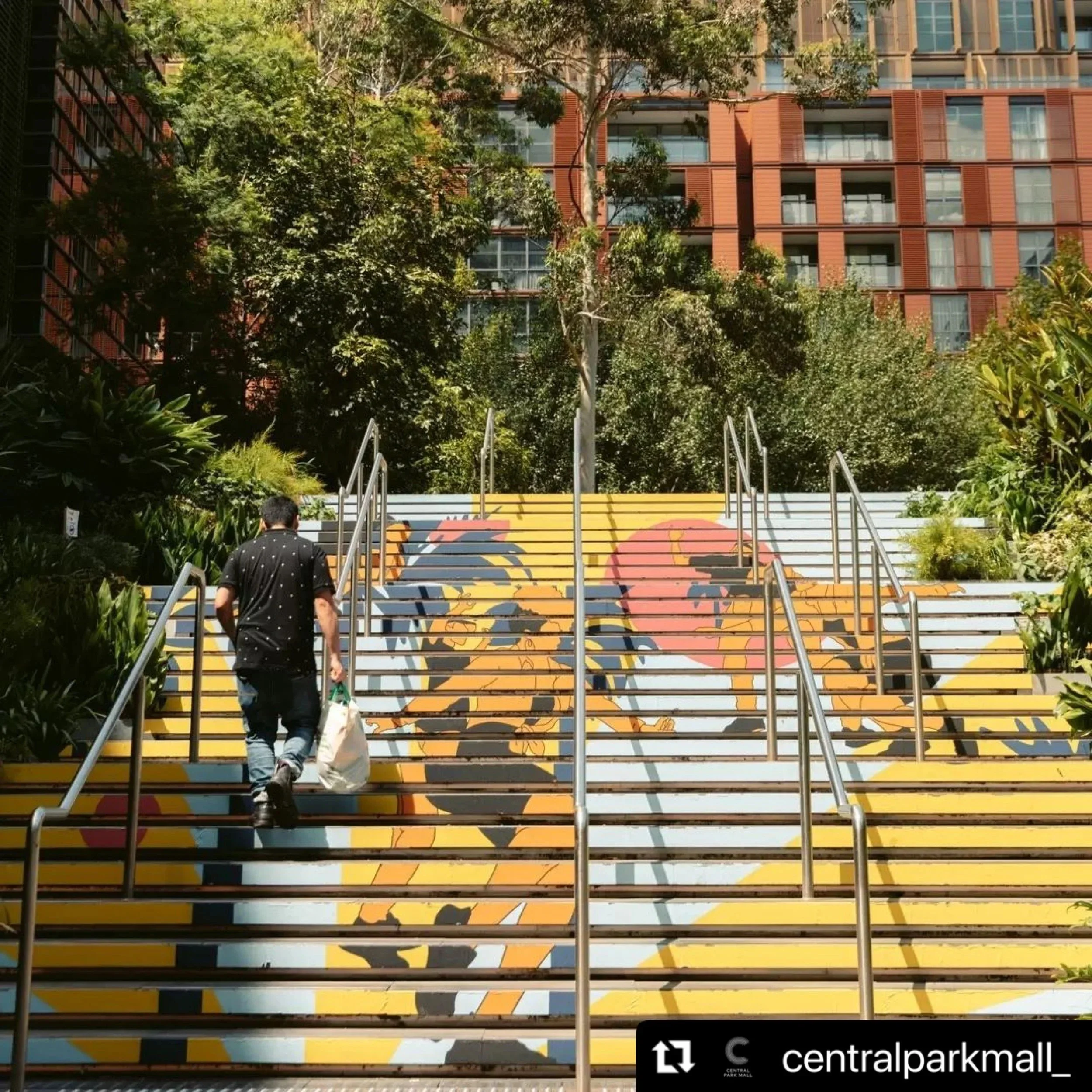 Public Art Activation: We Got The Moves - Central Park Mall, Sydney Australia