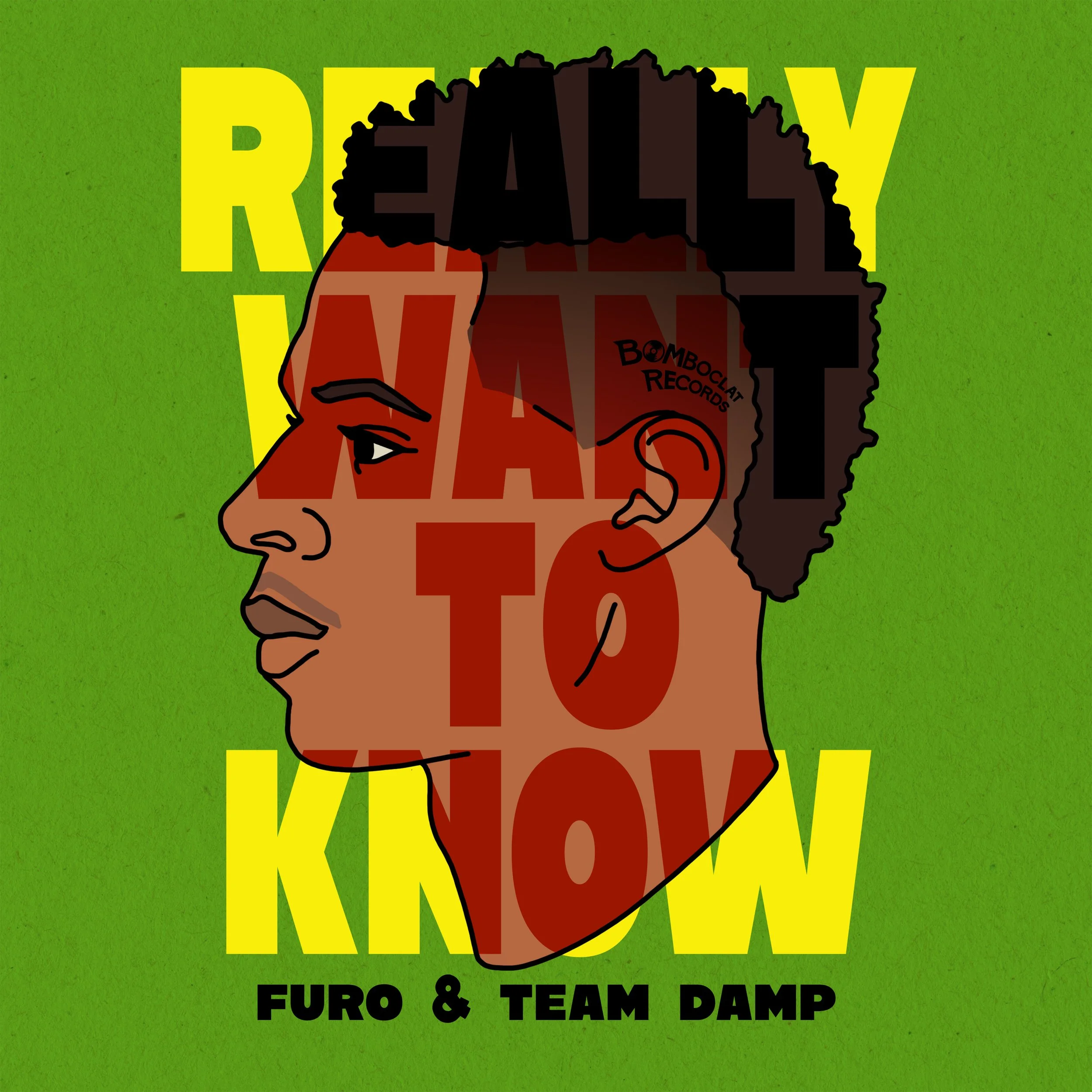 Really Want to KNow artwork for Furo & Team Damp by Robin Clare