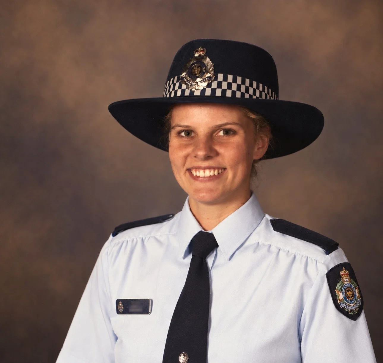 Rebecca Kirkwood at her Queensland police graduation
