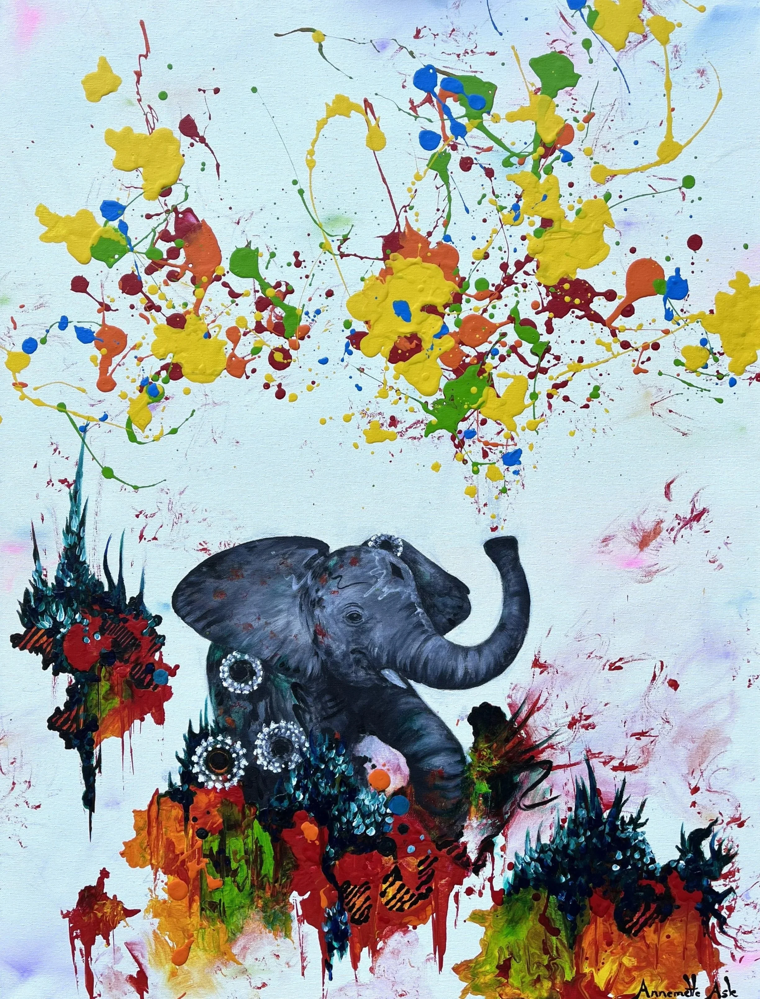 "Babyelefant" (60x80 cm)