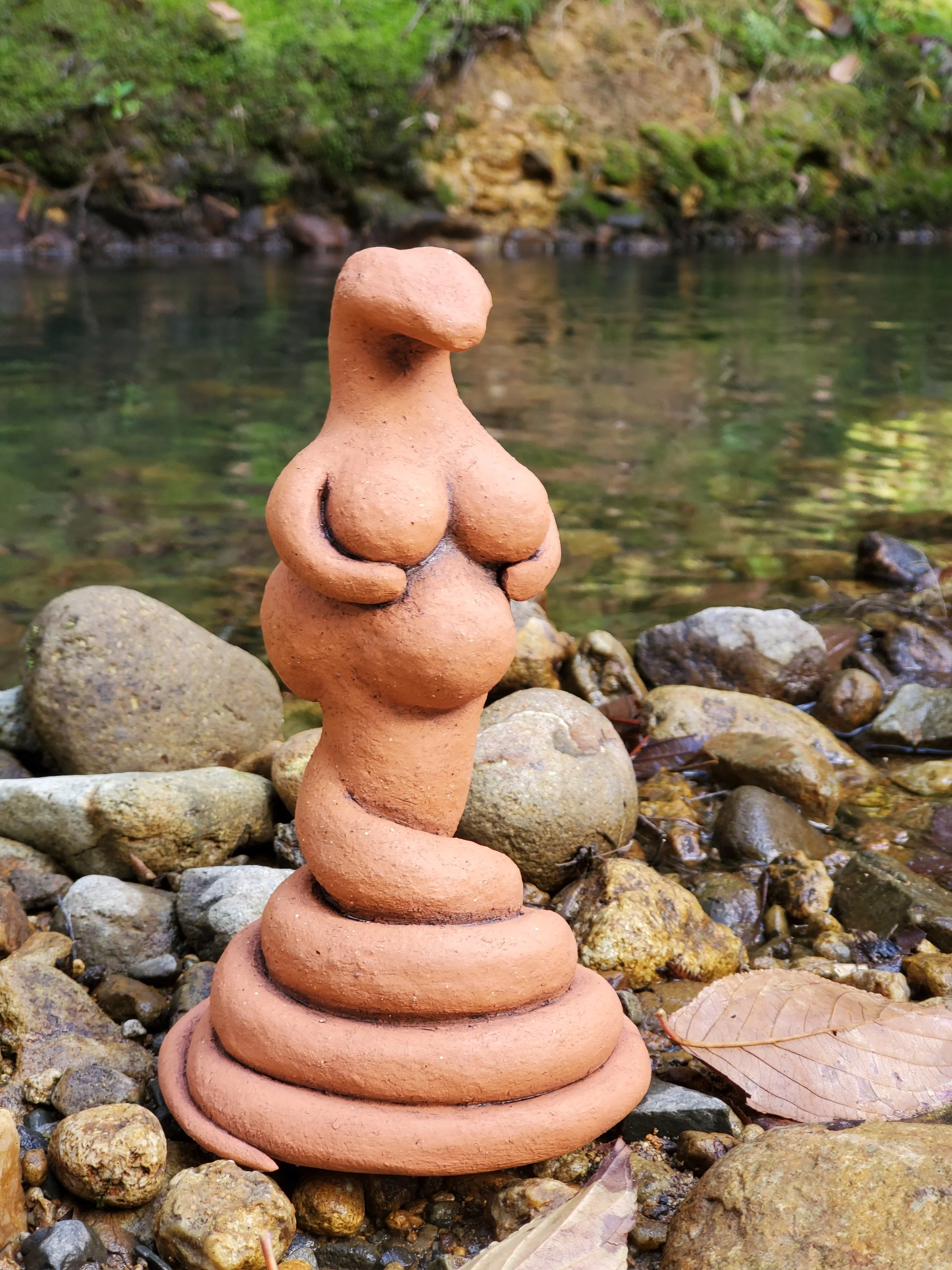 Serpent Goddess | Handmade Pottery Sculpture