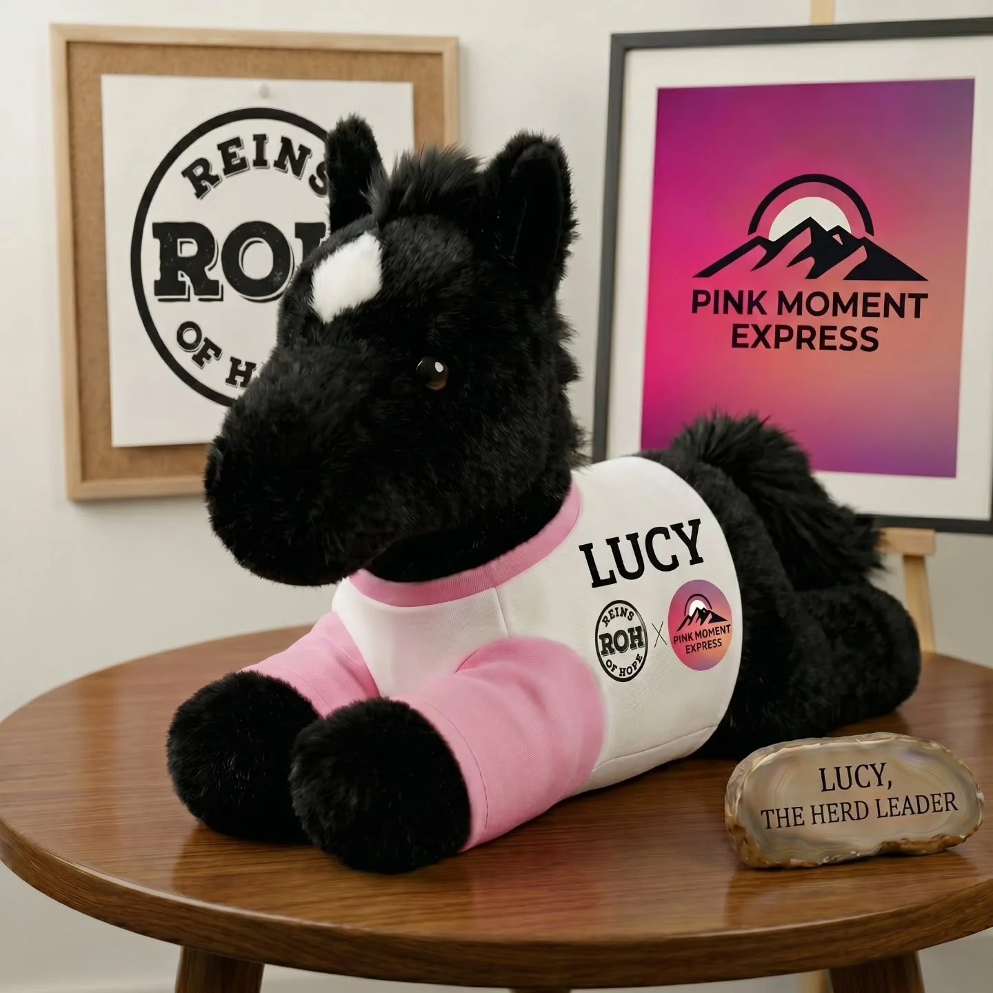 Meet Lucy, the Herd Leader! 🐴

​We are thrilled to announce a special collaboration between Pink Moment Express and REINS OF H.O.P.E., an incredible equine assisted psychotherapy program, located right here in the Ojai Valley. 🤠

​When you ride wit