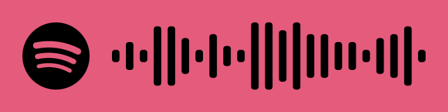 Spotiy Code that you can scan on your Spotify App to listen to one of the PINK MOMENT EXPRESS live music playlists at home or while riding in the vehicle in Ojai.