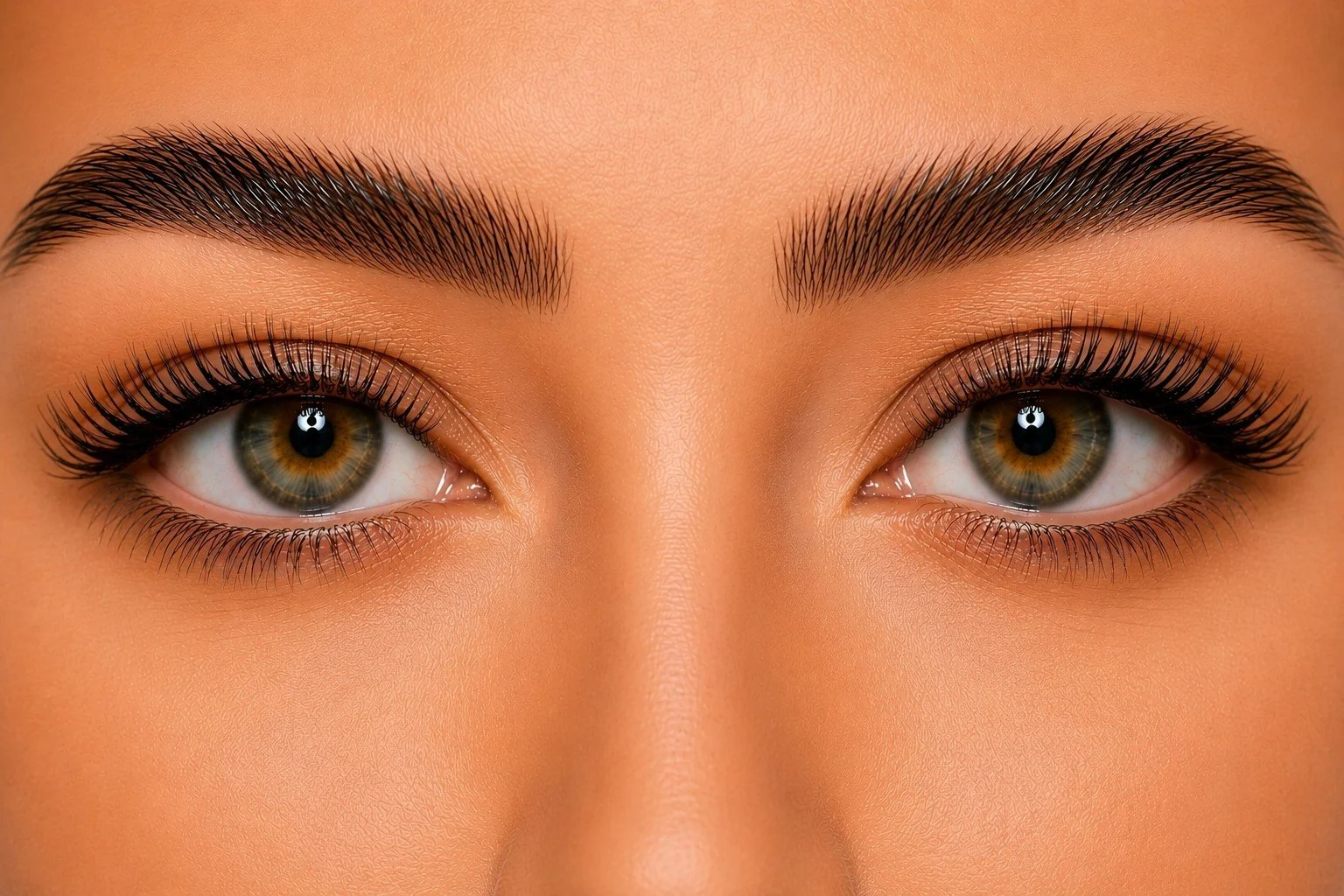 Korean lash lift and brow lamination result by JGLOW Cosmetic Tattoo Artistry Perth.
