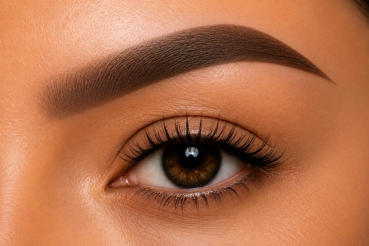 Natural ombré brows cosmetic tattoo treatment by JGLOW Perth.