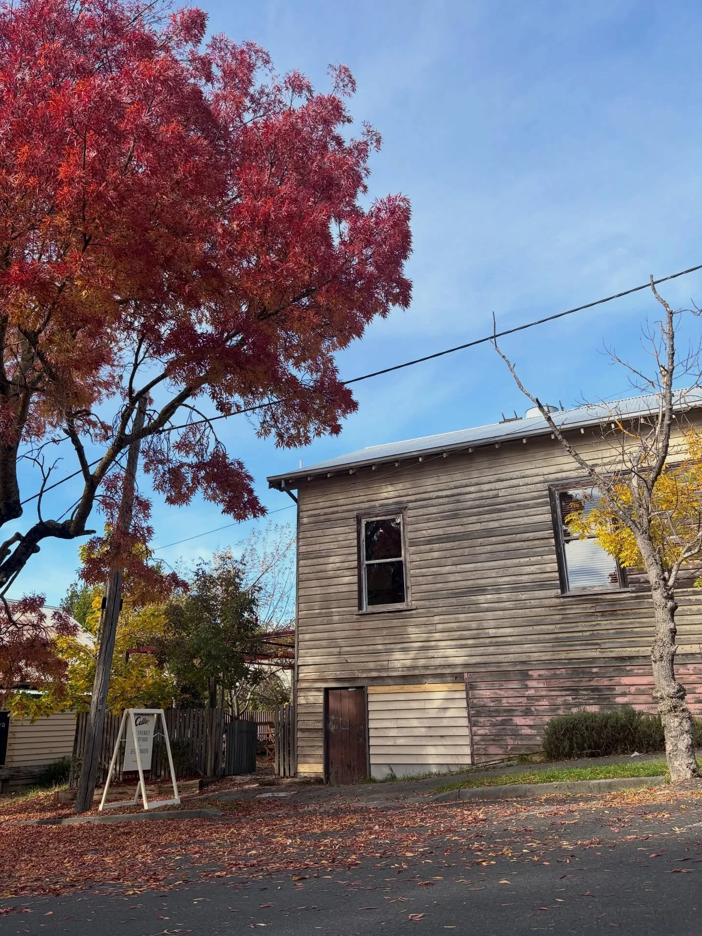 Enjoying this beautiful winter weather in Hepburn Springs and pinching ourselves that we get to call this building Cello&rsquo;s home.

The history here runs deep. From Red Star to Blue Bean, then Harry&rsquo;s, each incarnation has added another sea