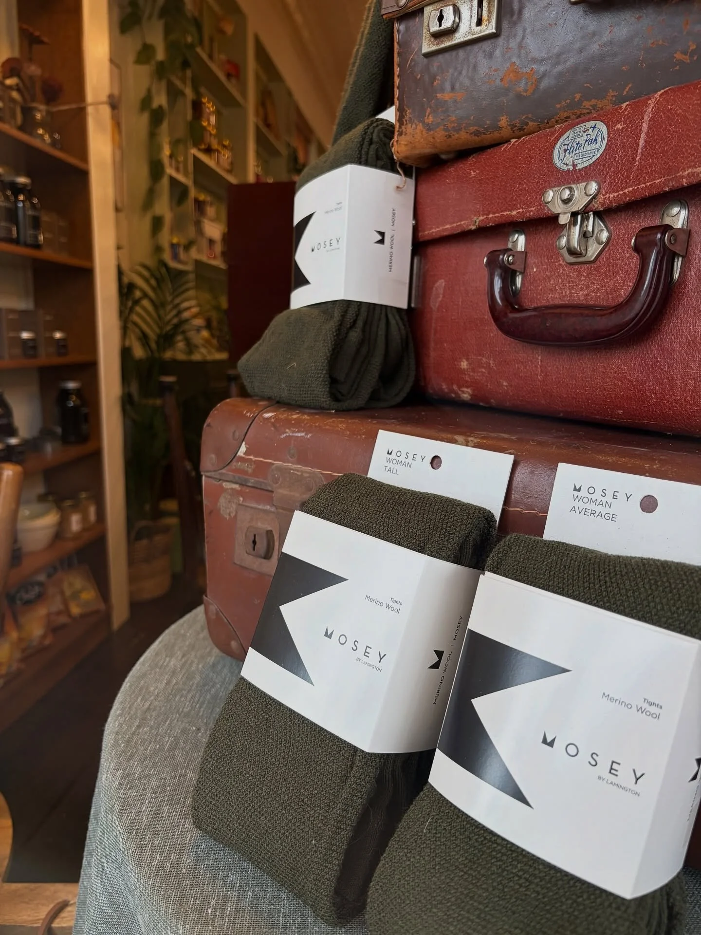 A collection of merino &amp; cotton tights by @moseybylamington from New Zealand