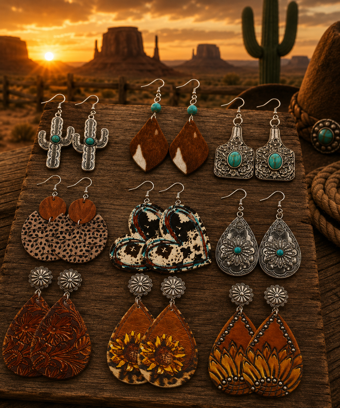 Western Dangling Earrings